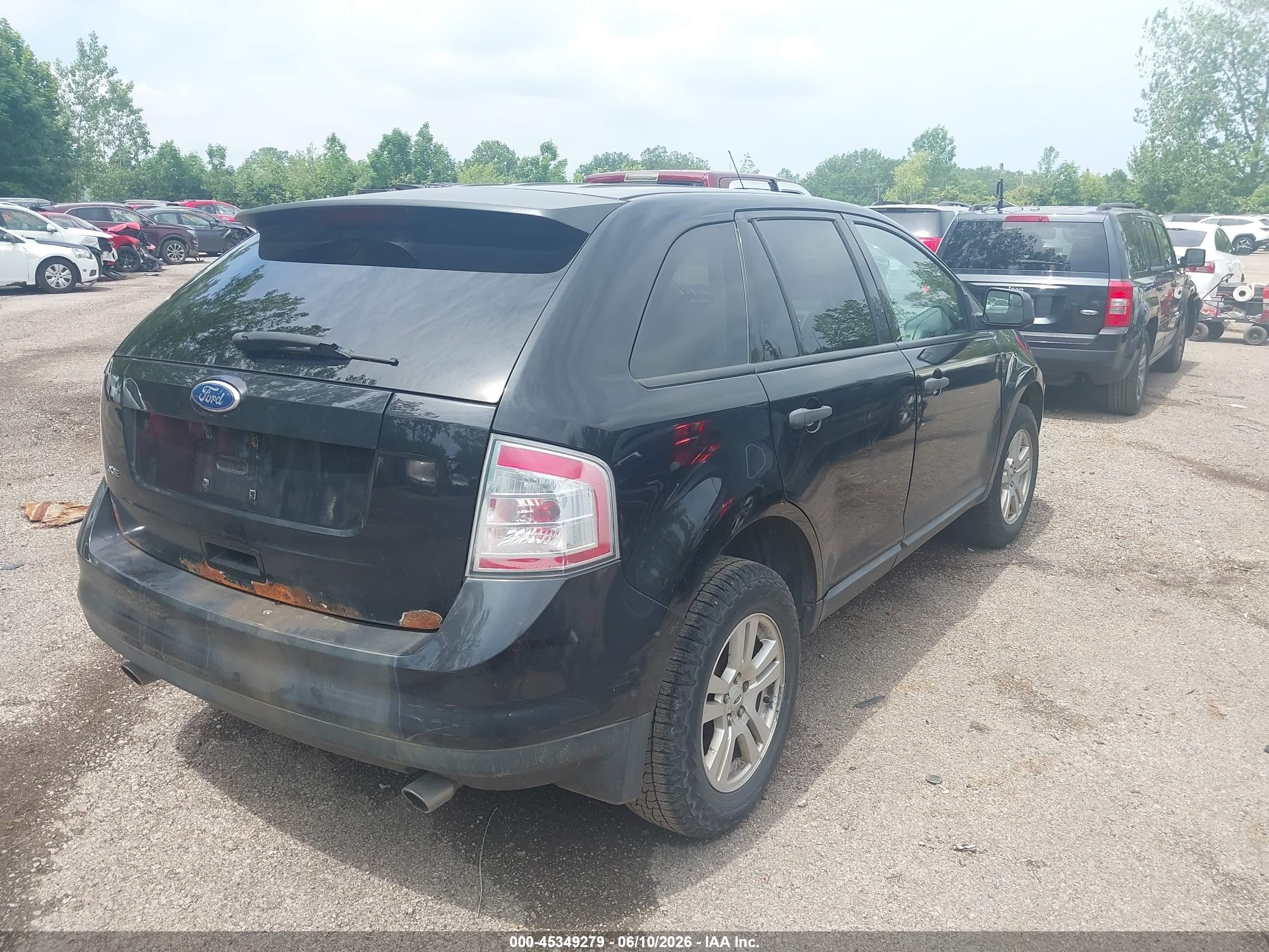 2010 Ford Edge Se Black vin: 2FMDK3GCXABB25838