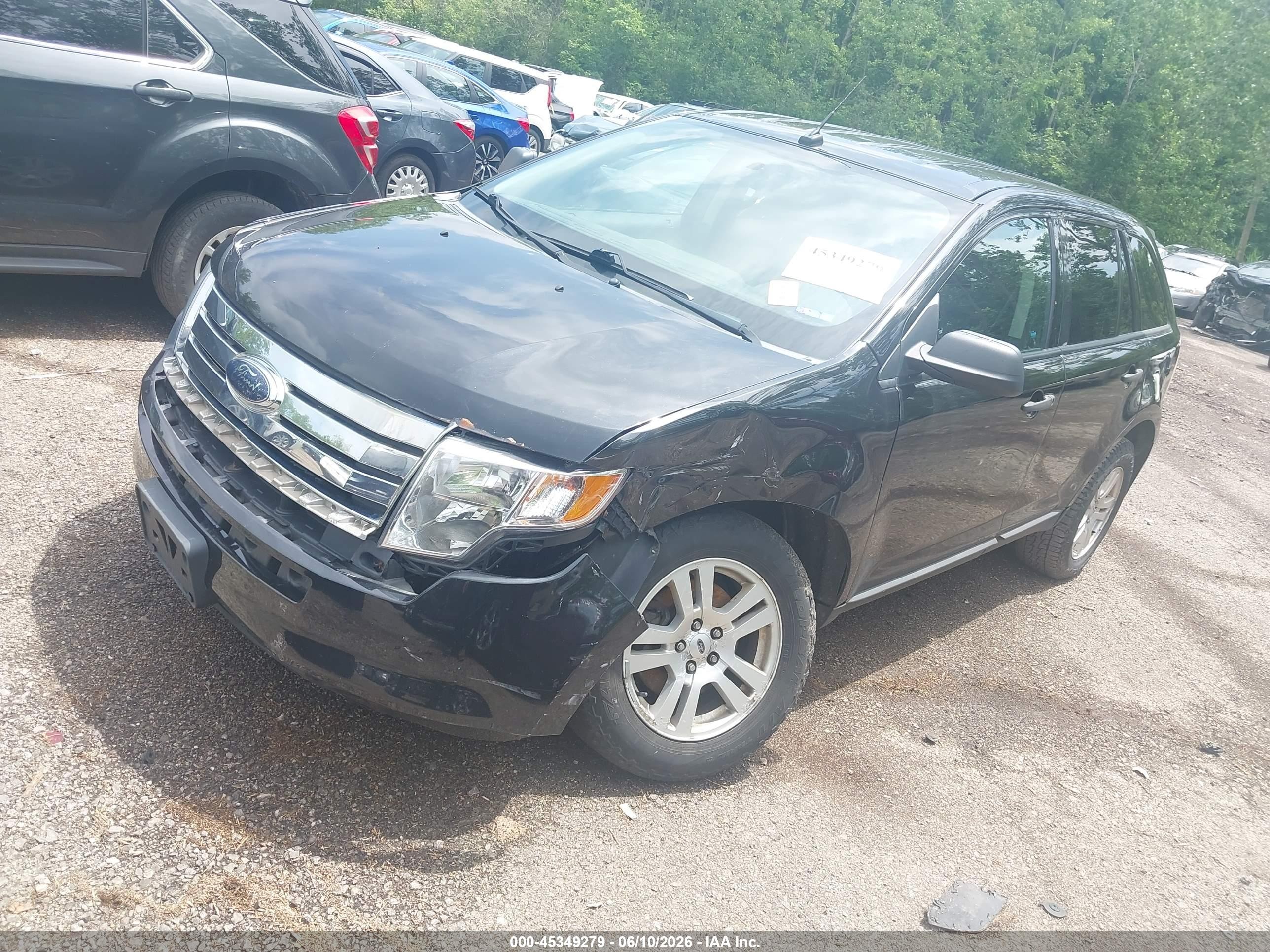 2010 Ford Edge Se Black vin: 2FMDK3GCXABB25838