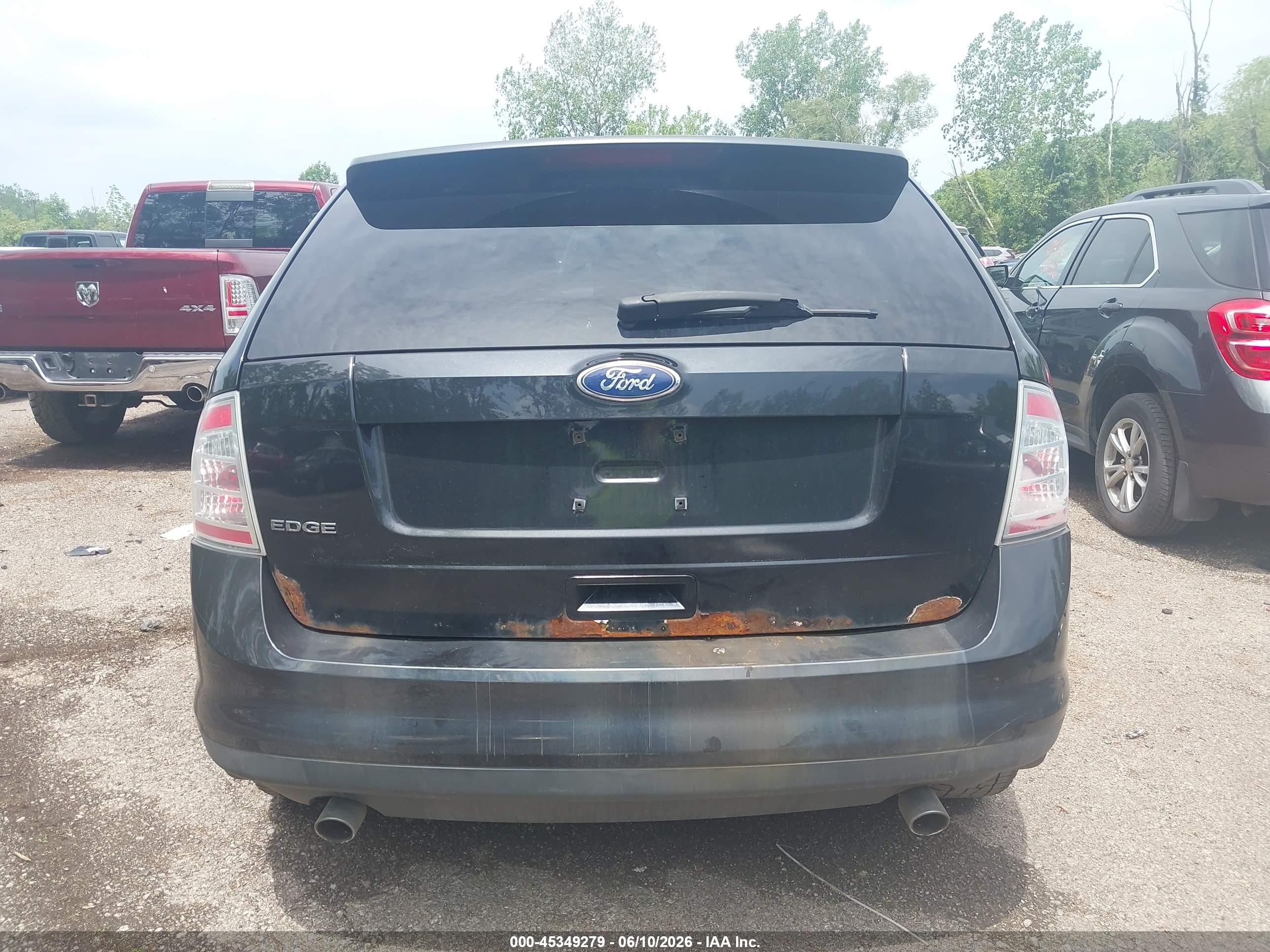 2010 Ford Edge Se Black vin: 2FMDK3GCXABB25838