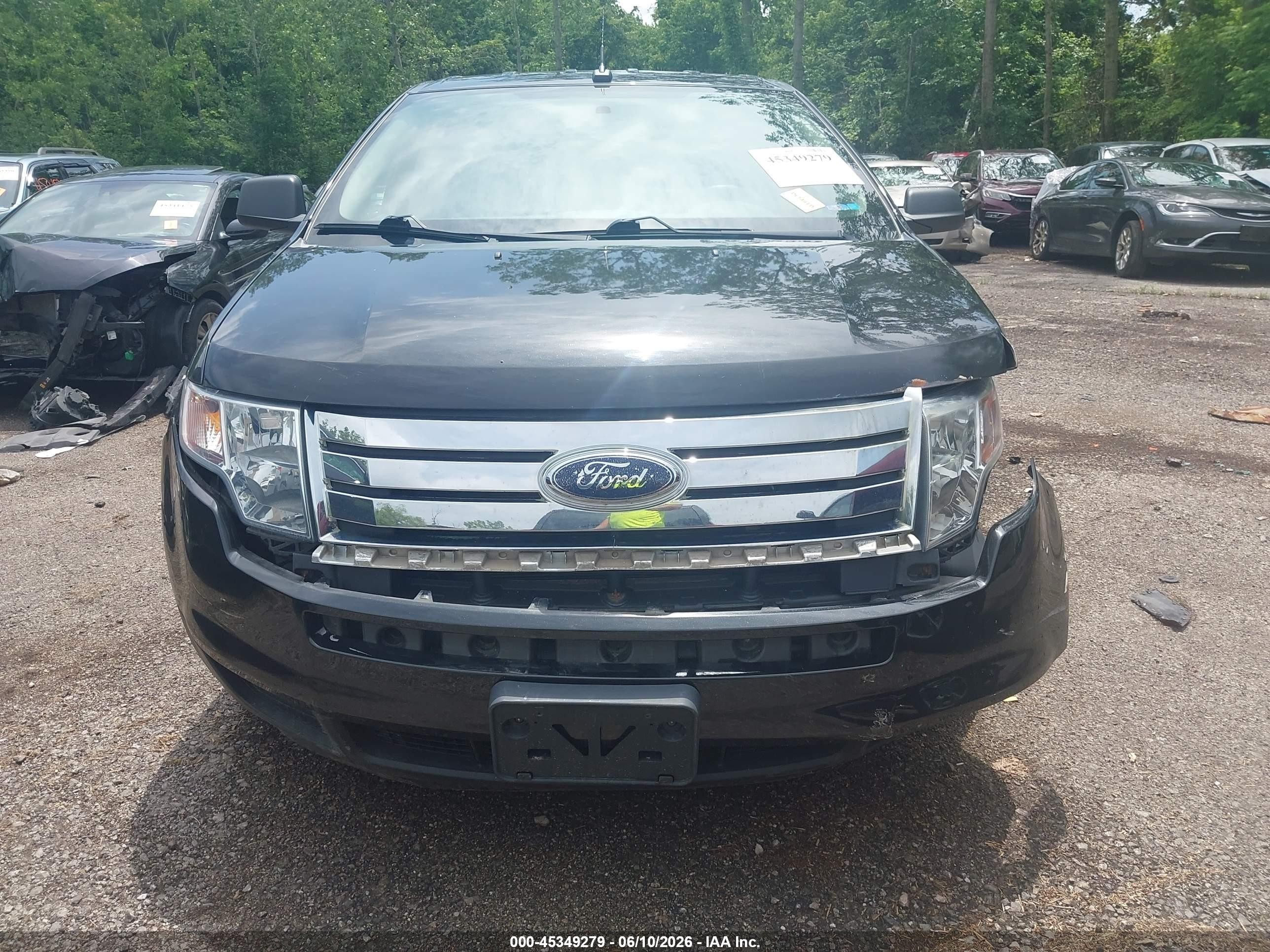 2010 Ford Edge Se Black vin: 2FMDK3GCXABB25838