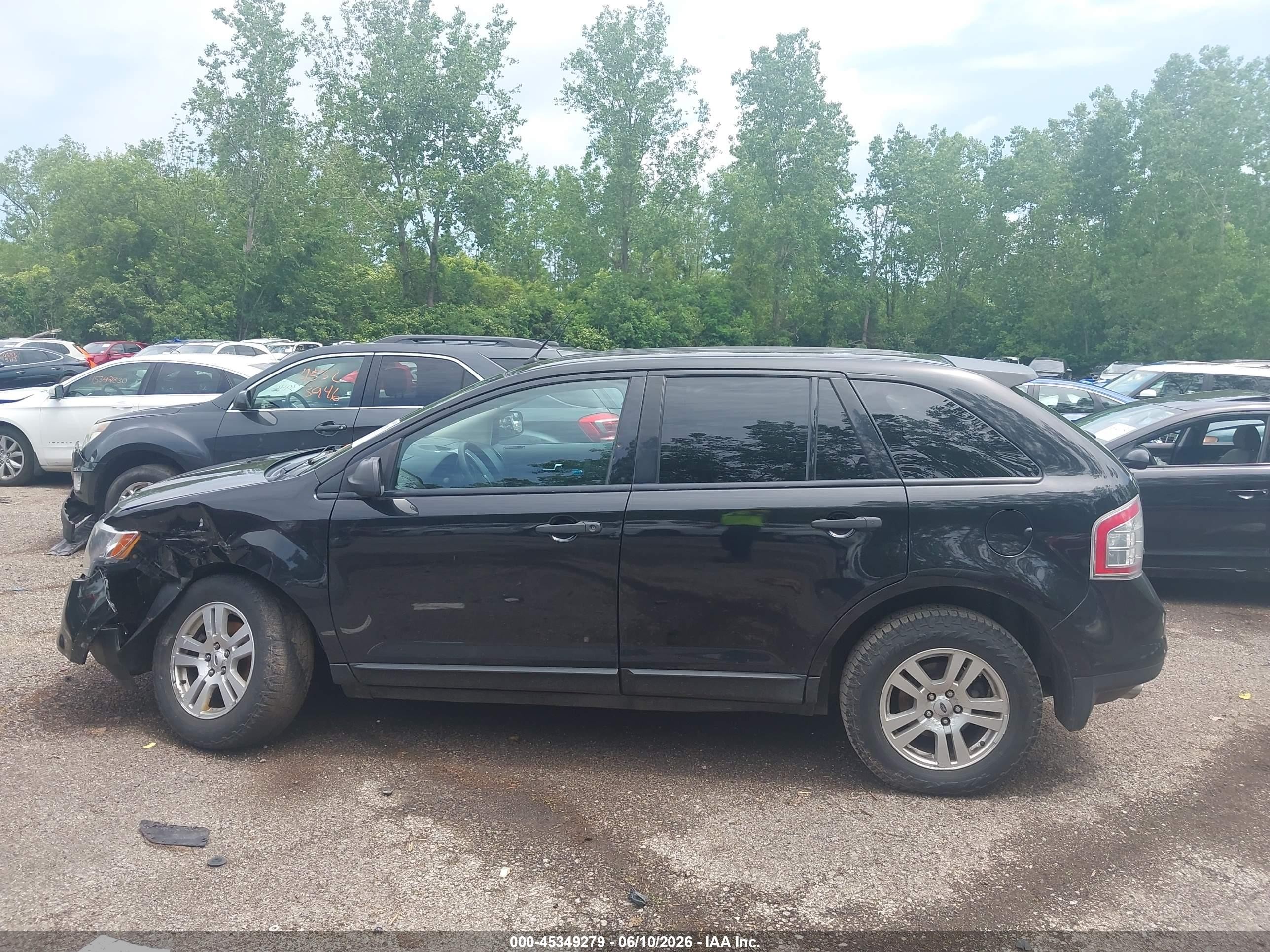 2010 Ford Edge Se Black vin: 2FMDK3GCXABB25838