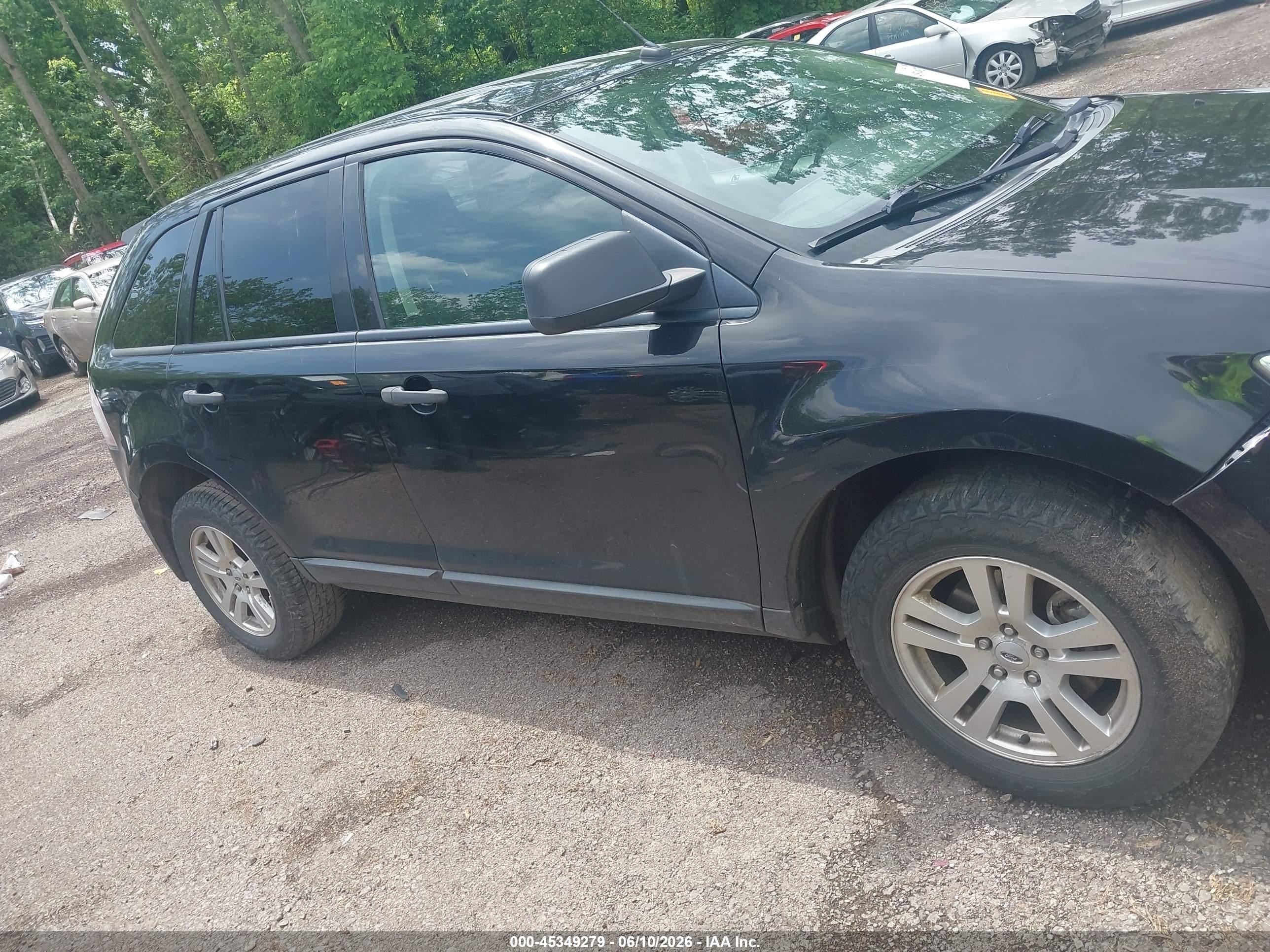 2010 Ford Edge Se Black vin: 2FMDK3GCXABB25838