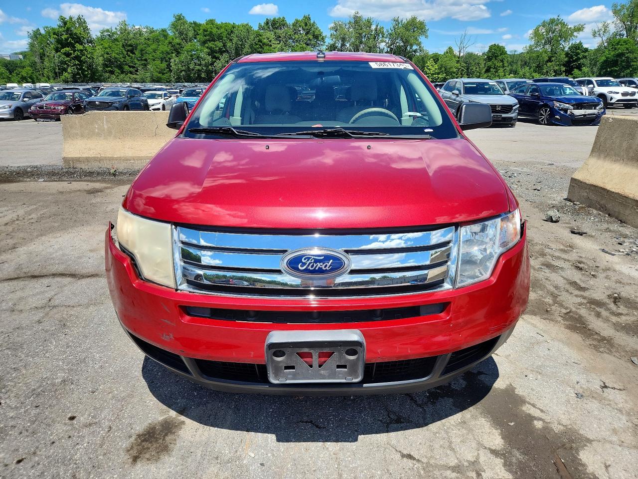 2010 Ford Edge Se Red vin: 2FMDK3GCXABB75784