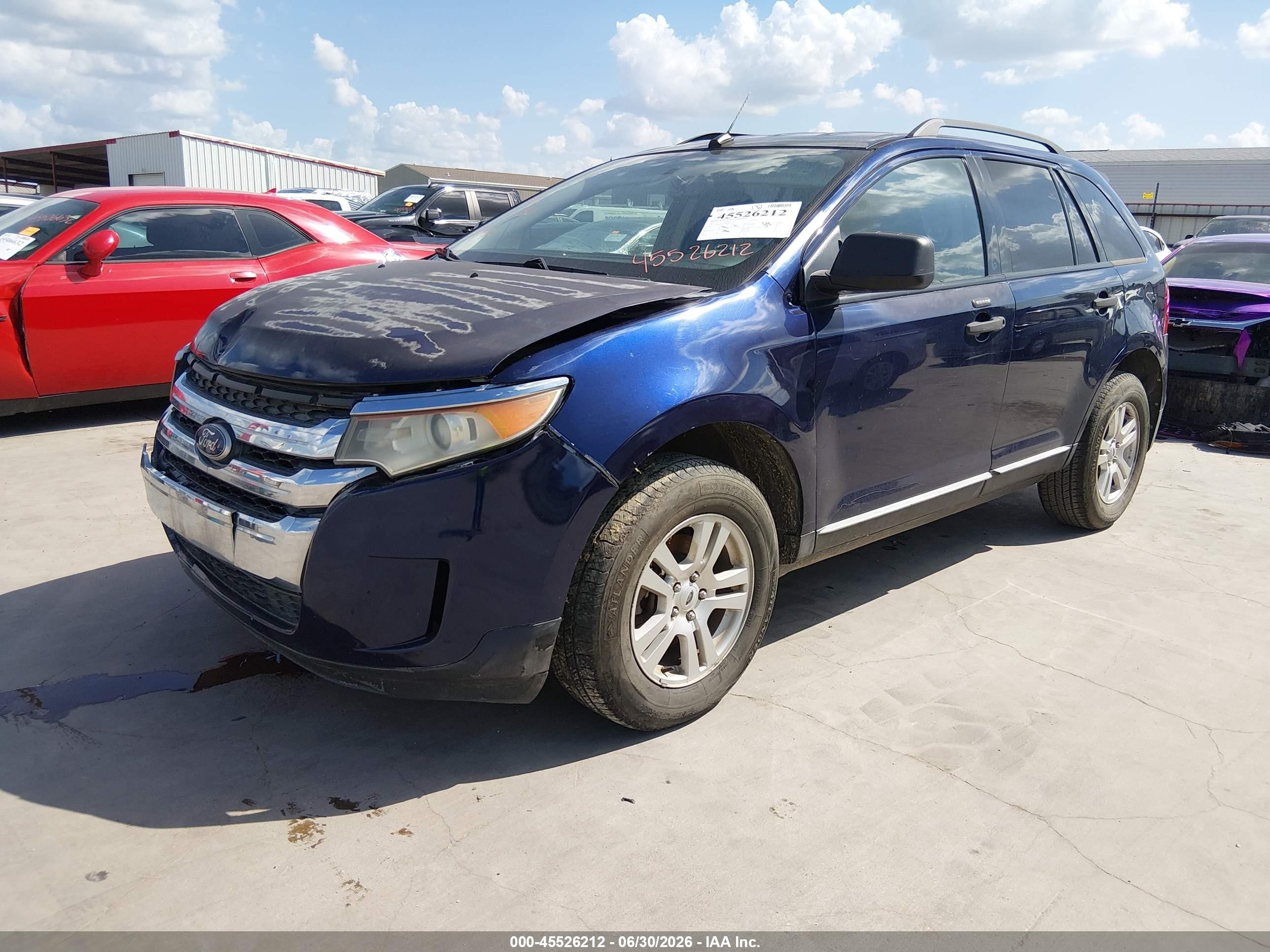 2011 Ford Edge Se Dark Blue vin: 2FMDK3GCXBBA80790
