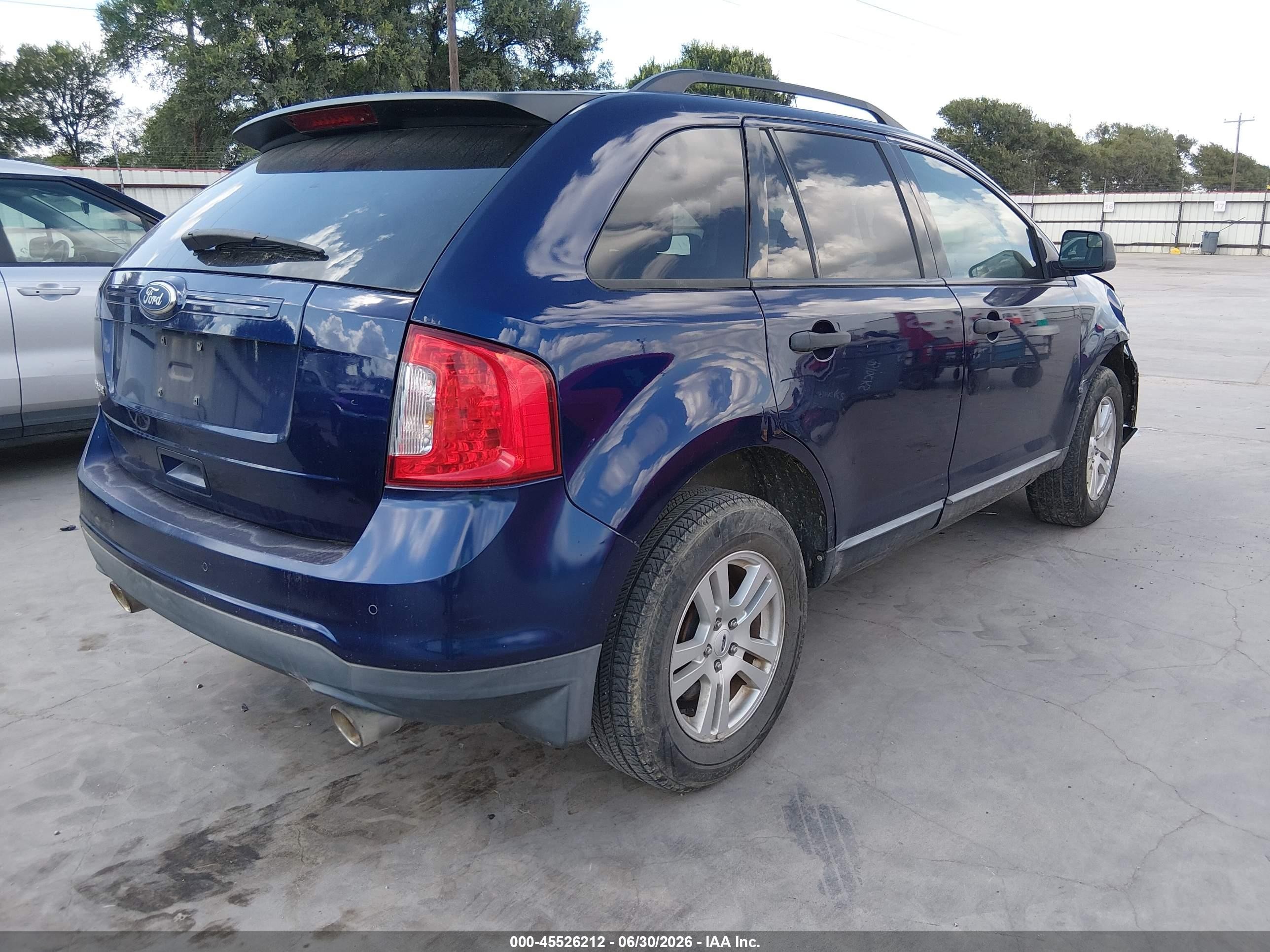 2011 Ford Edge Se Dark Blue vin: 2FMDK3GCXBBA80790
