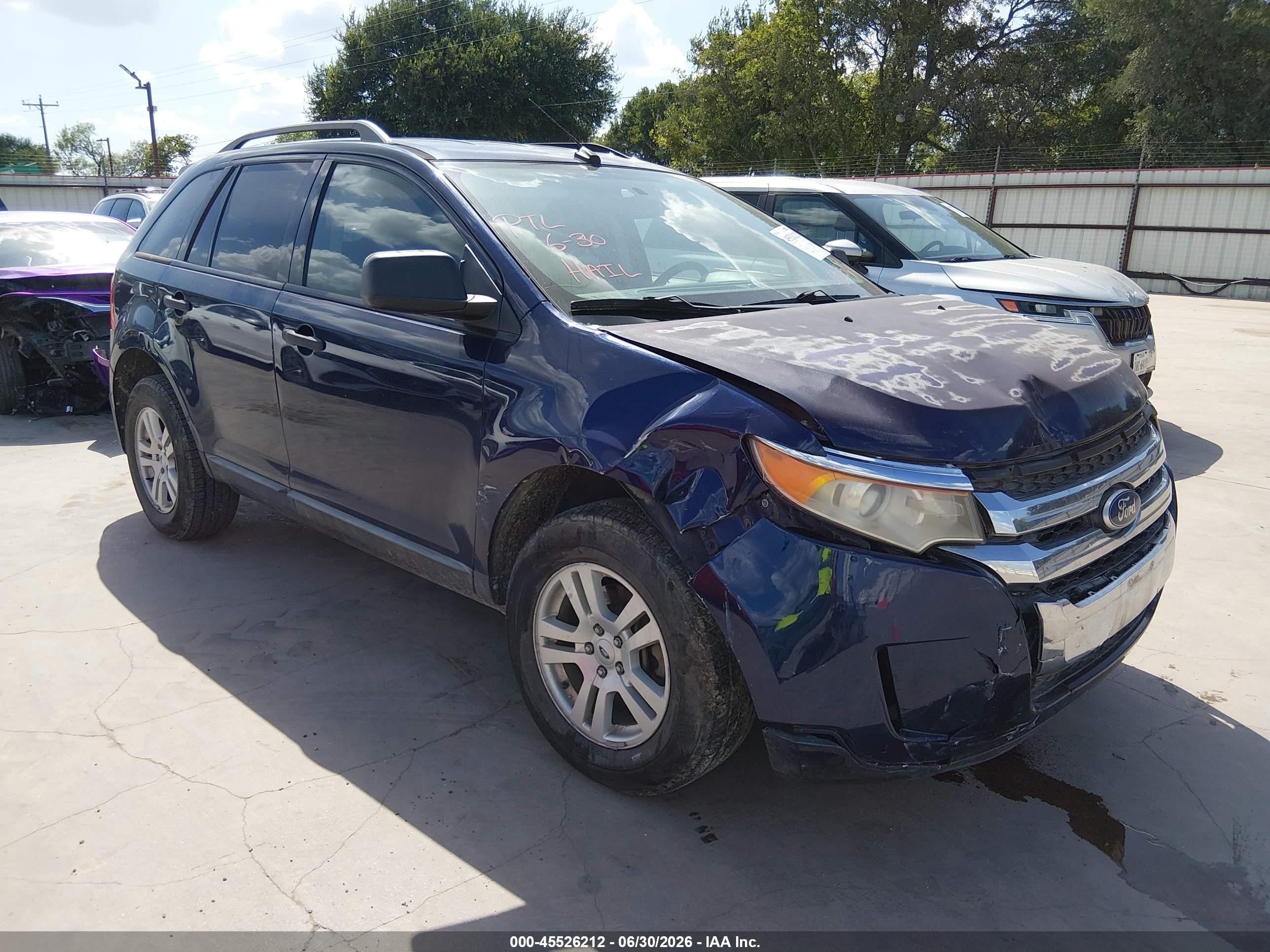 2011 Ford Edge Se Dark Blue vin: 2FMDK3GCXBBA80790