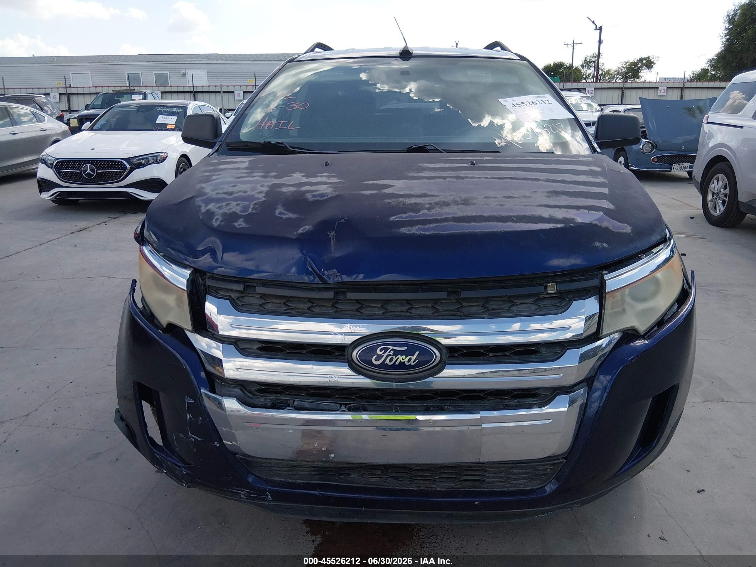 2011 Ford Edge Se Dark Blue vin: 2FMDK3GCXBBA80790