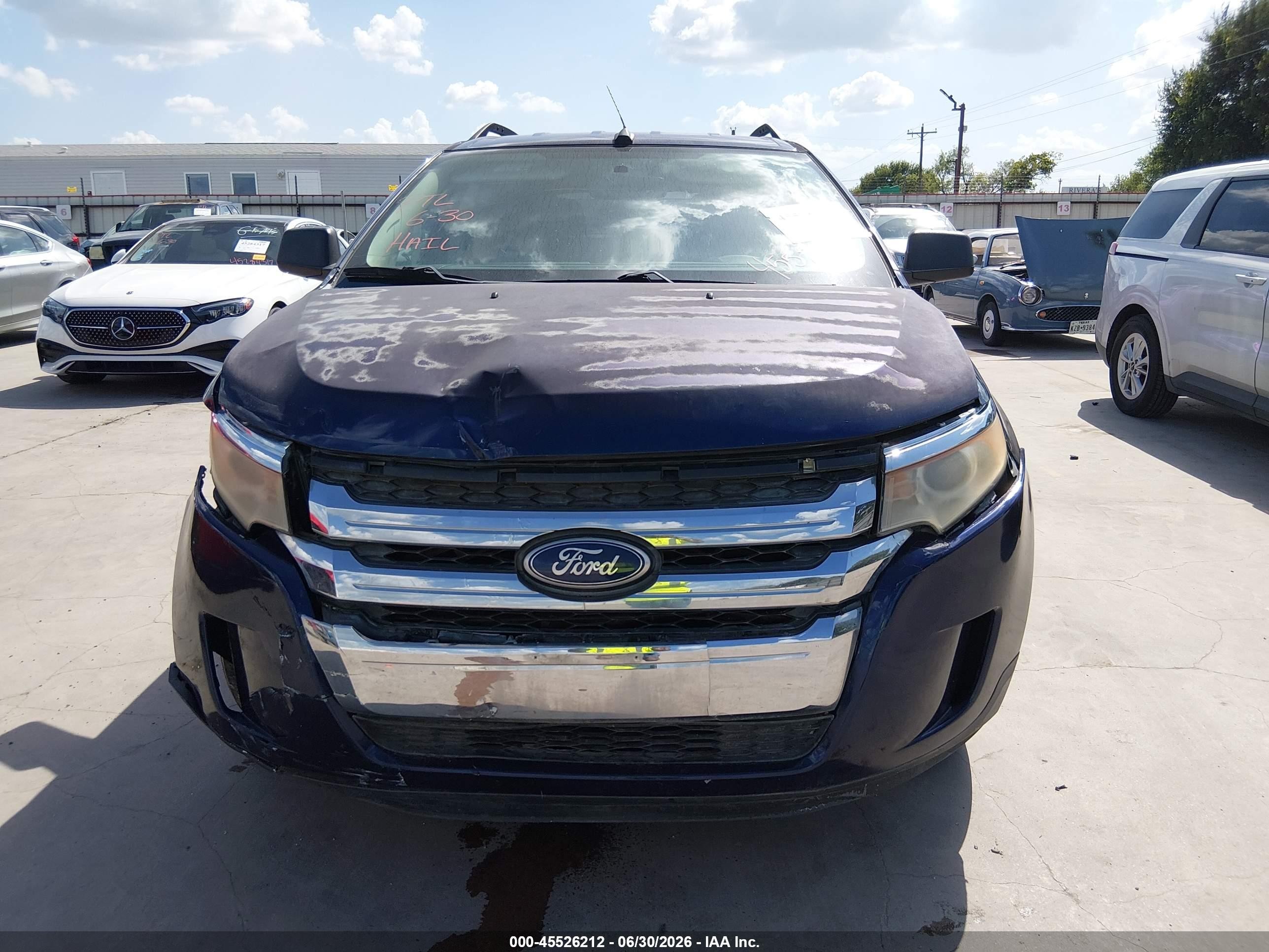 2011 Ford Edge Se Dark Blue vin: 2FMDK3GCXBBA80790