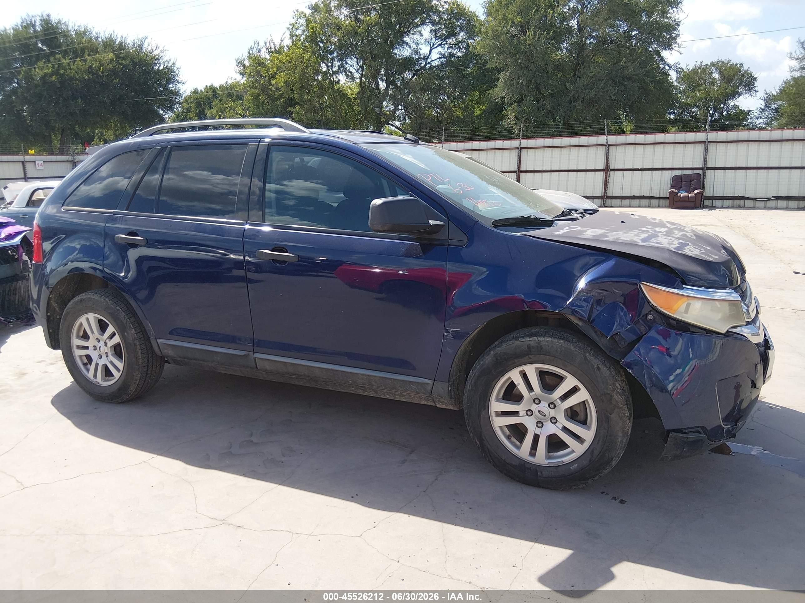 2011 Ford Edge Se Dark Blue vin: 2FMDK3GCXBBA80790