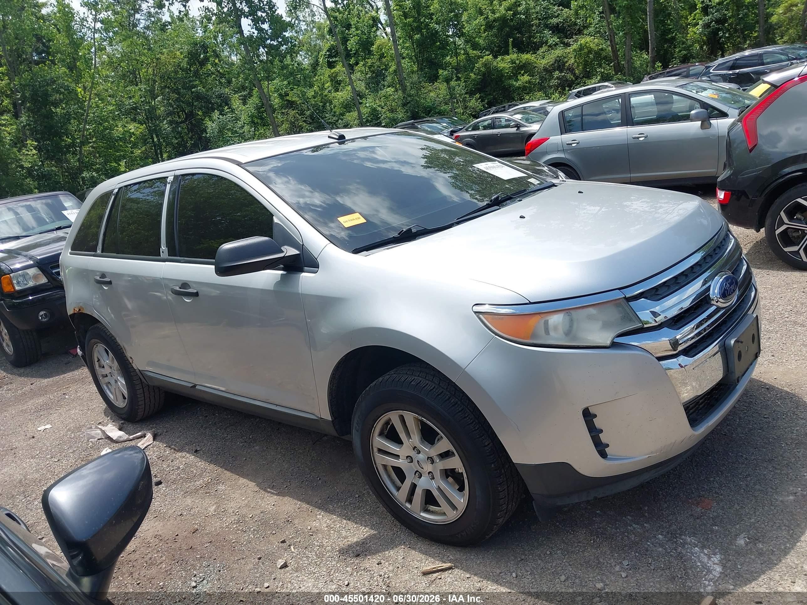 2011 Ford Edge Se Silver vin: 2FMDK3GCXBBB17790