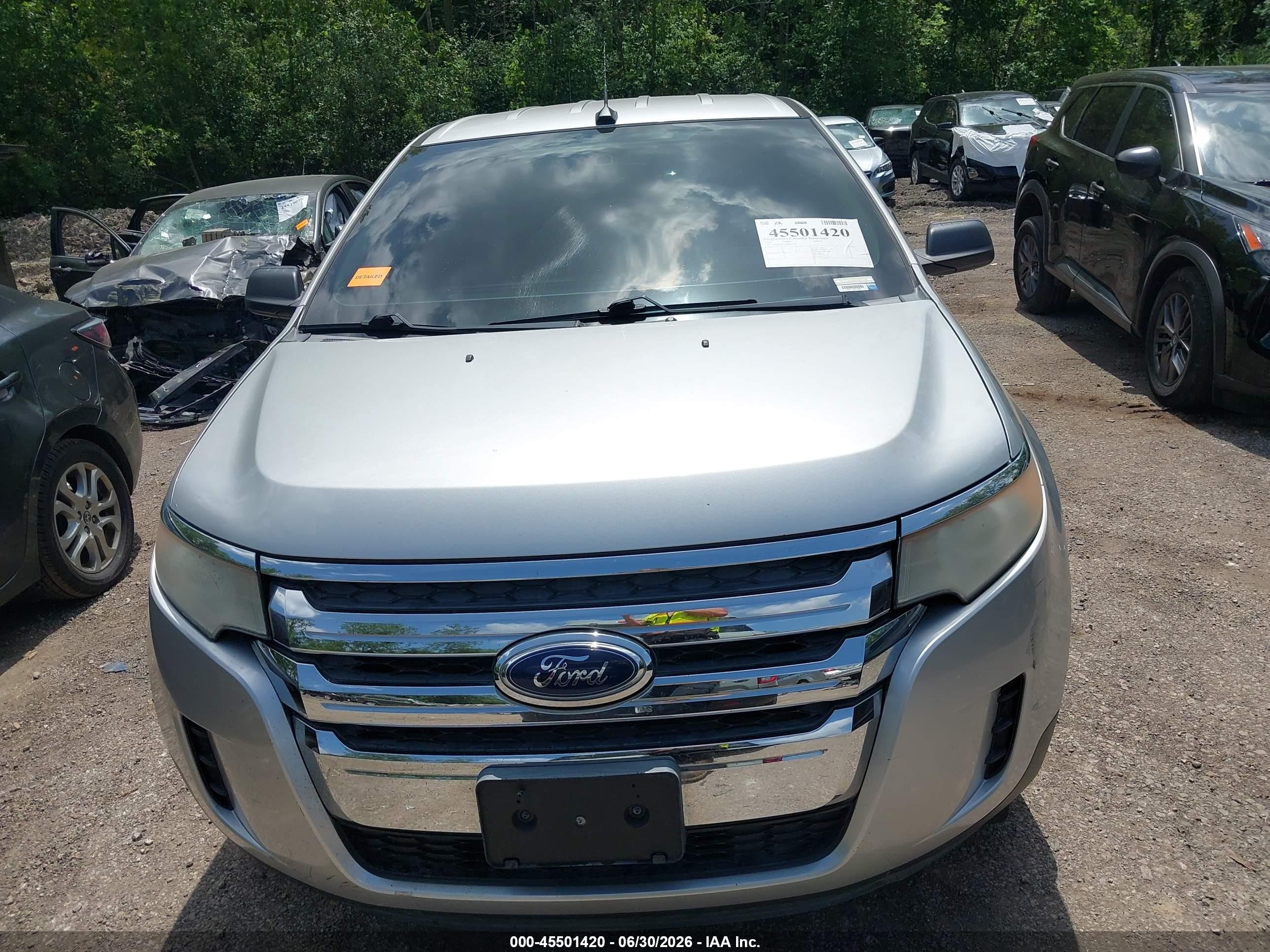 2011 Ford Edge Se Silver vin: 2FMDK3GCXBBB17790