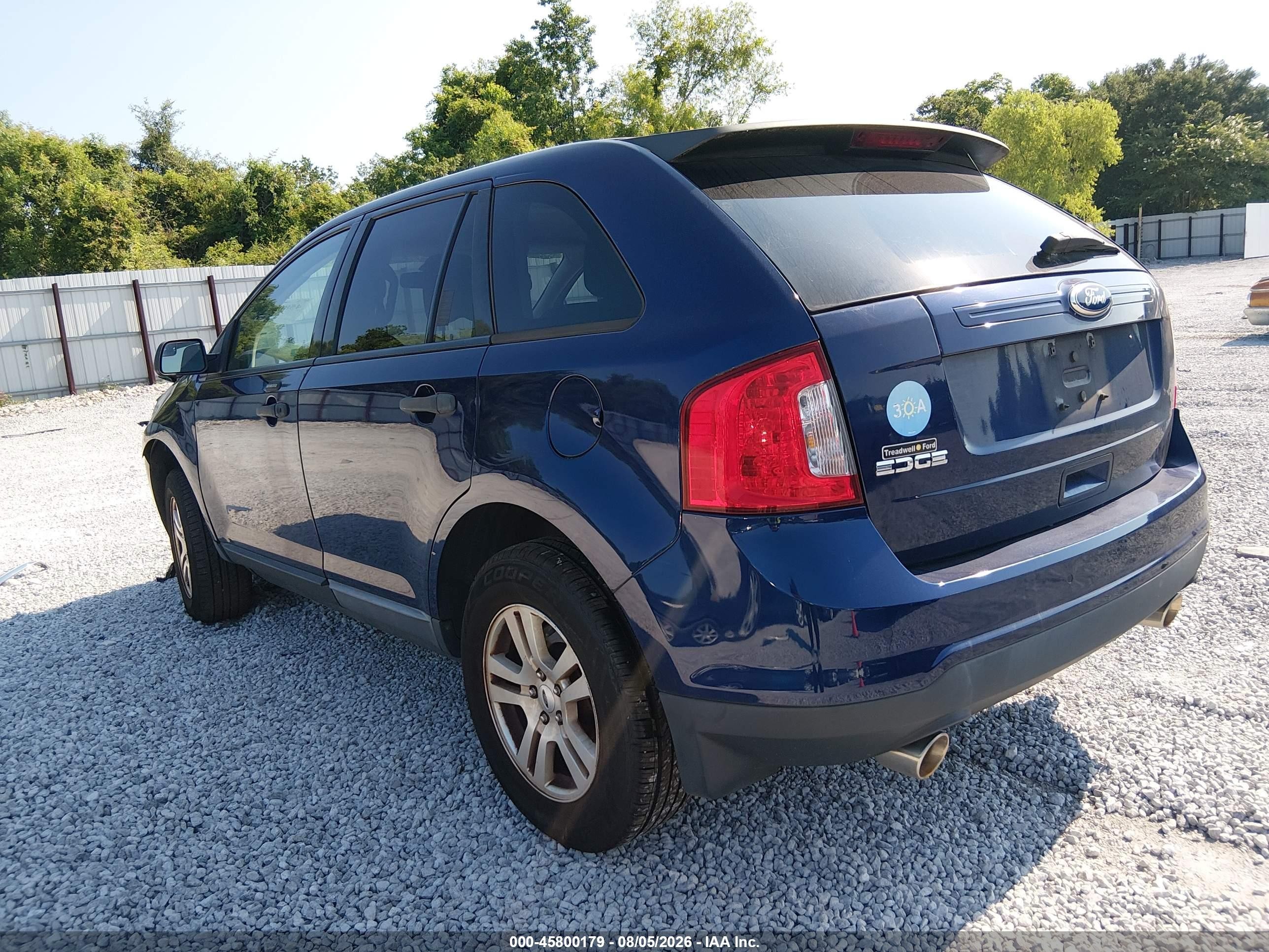 2011 Ford Edge Se Синий vin: 2FMDK3GCXBBB46397