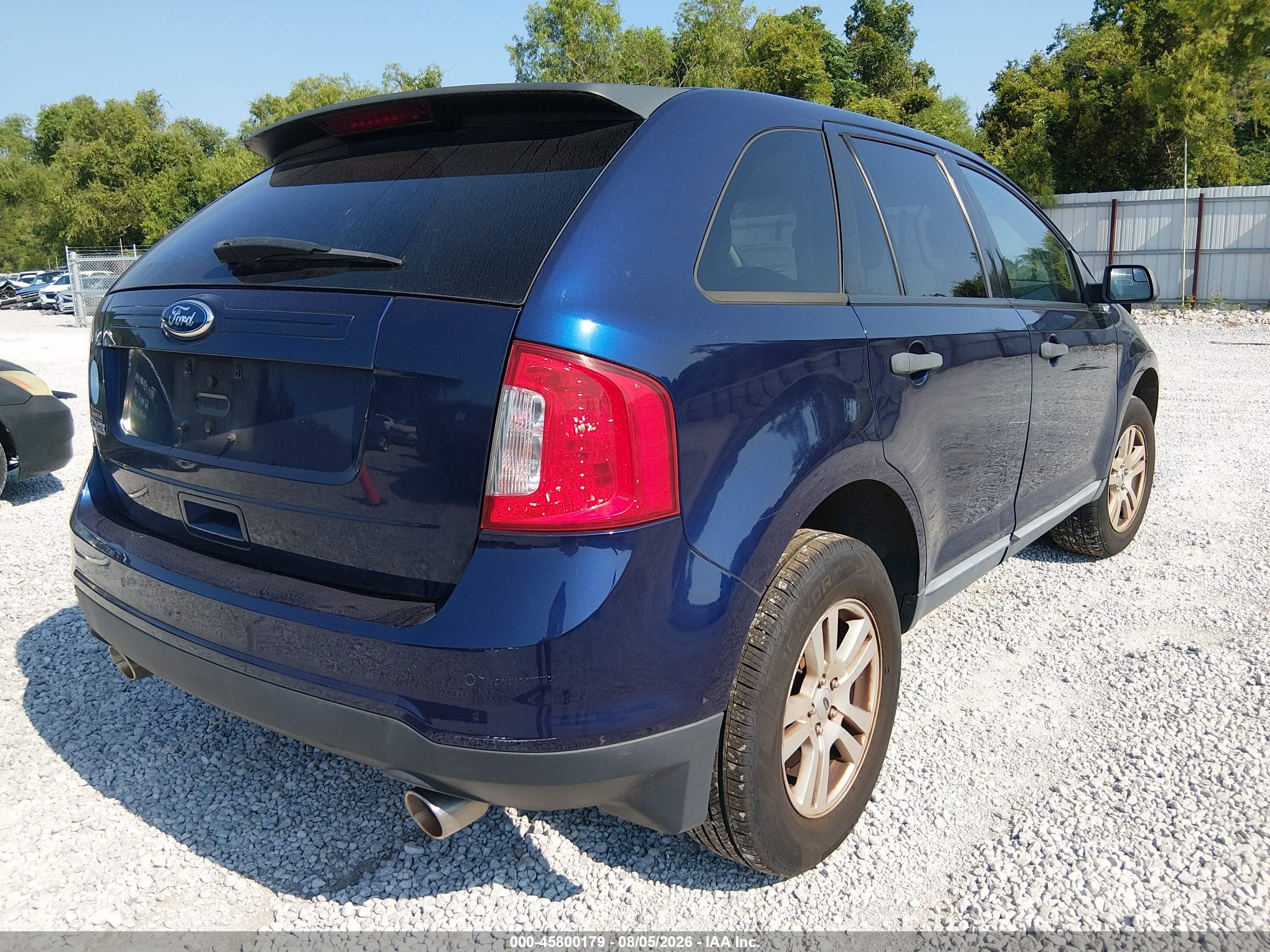 2011 Ford Edge Se Синий vin: 2FMDK3GCXBBB46397