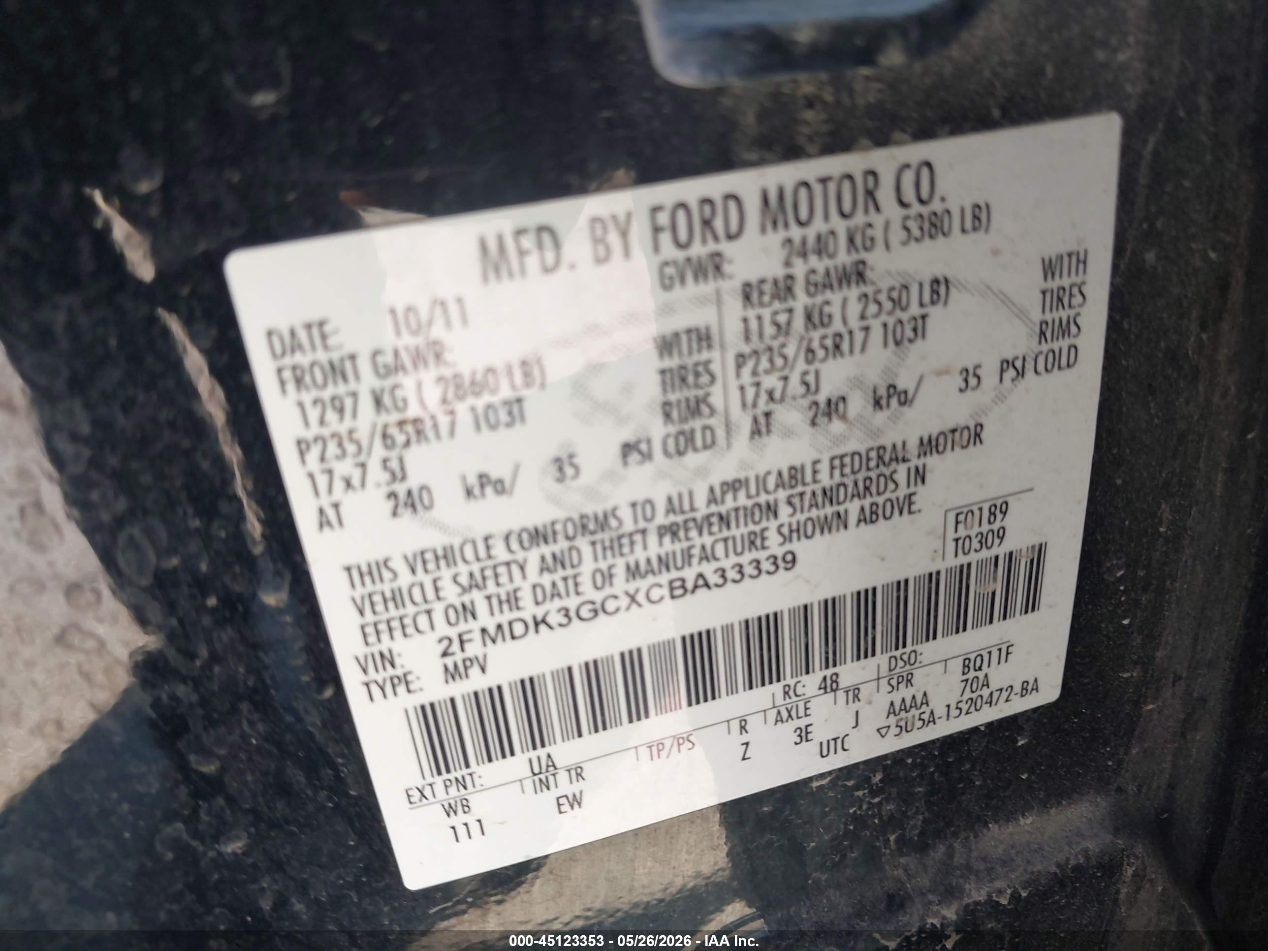 2012 Ford Edge Se Black vin: 2FMDK3GCXCBA33339