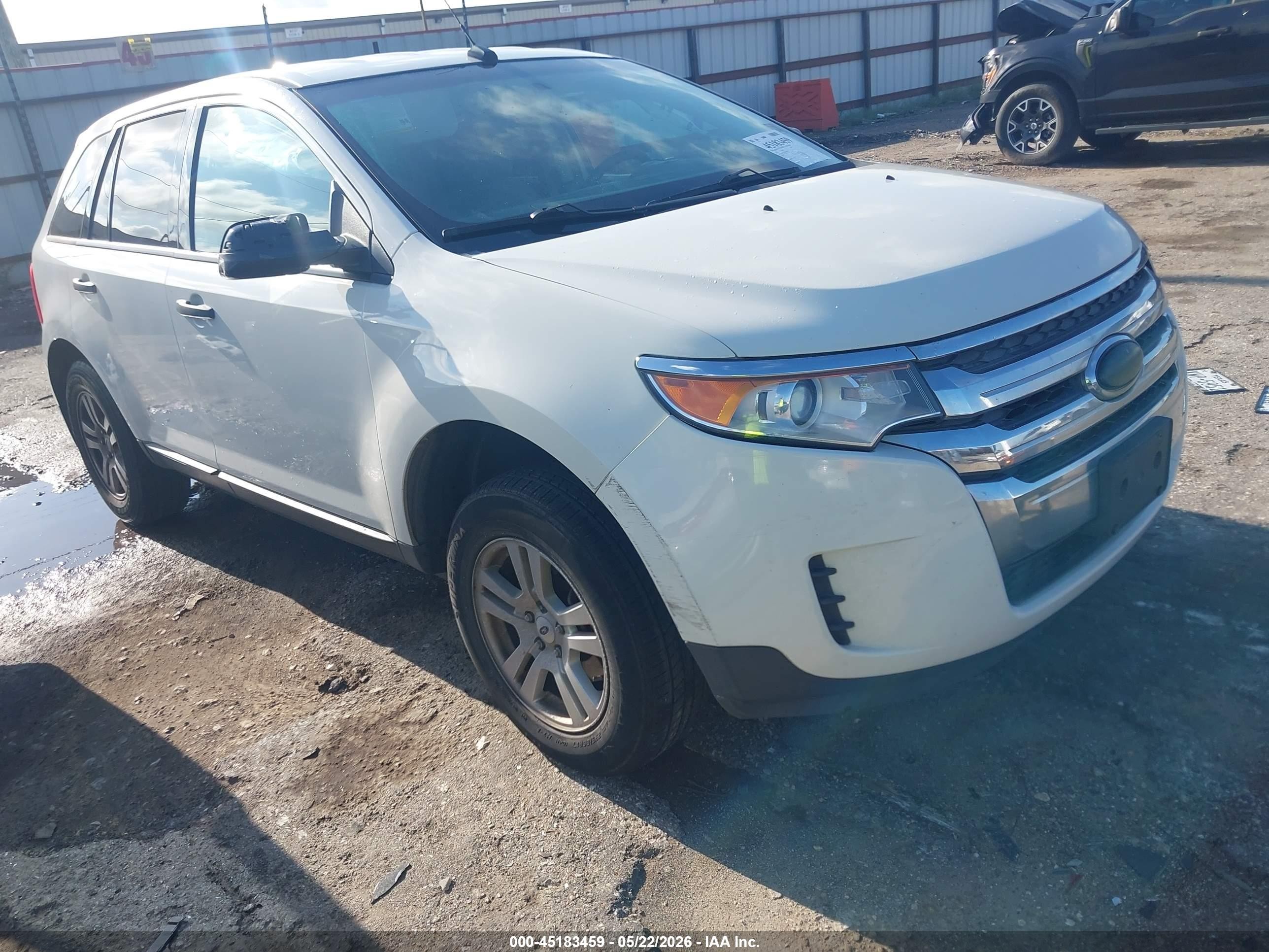 2013 Ford Edge Se White vin: 2FMDK3GCXDBA59831