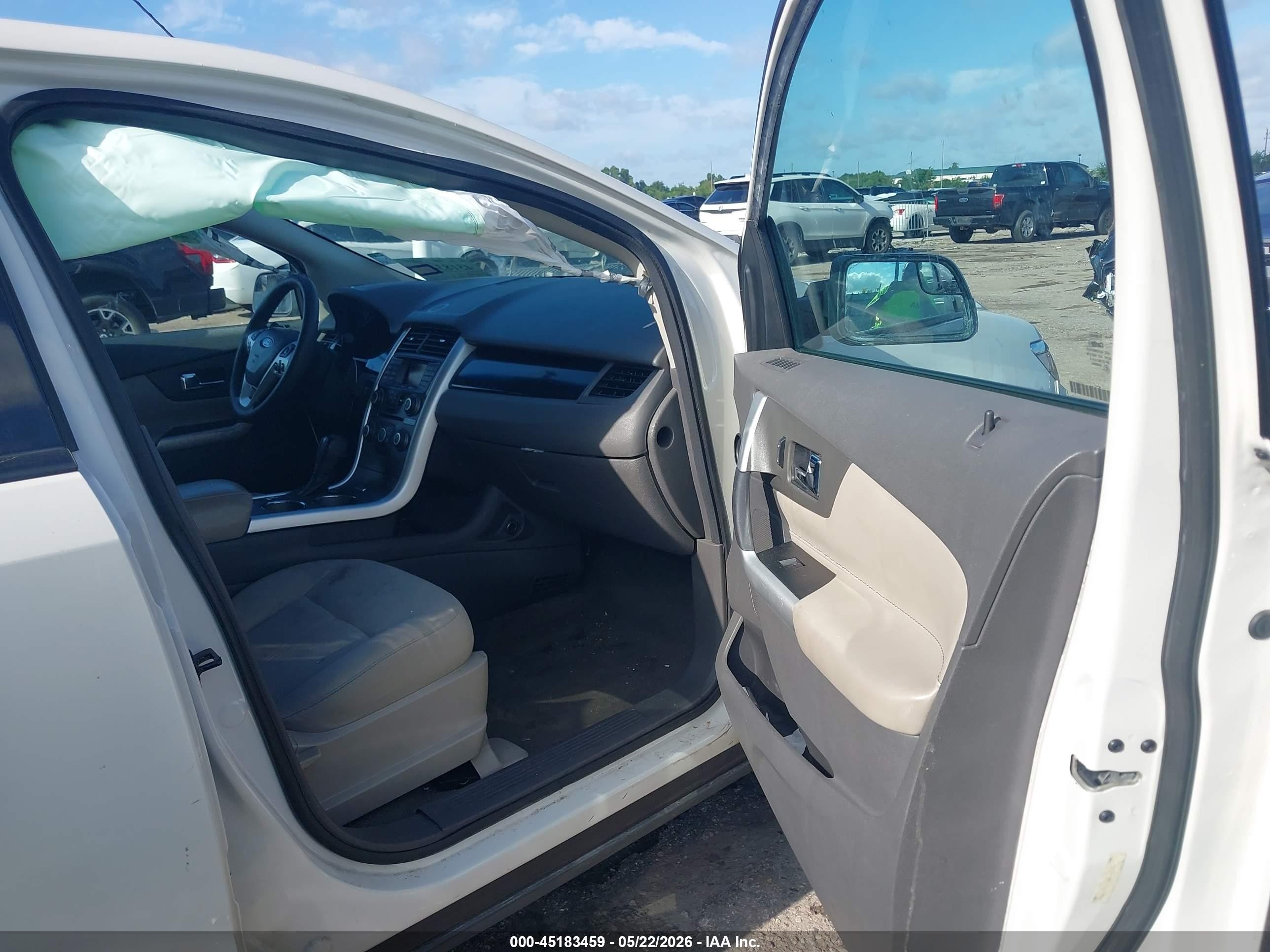 2013 Ford Edge Se White vin: 2FMDK3GCXDBA59831