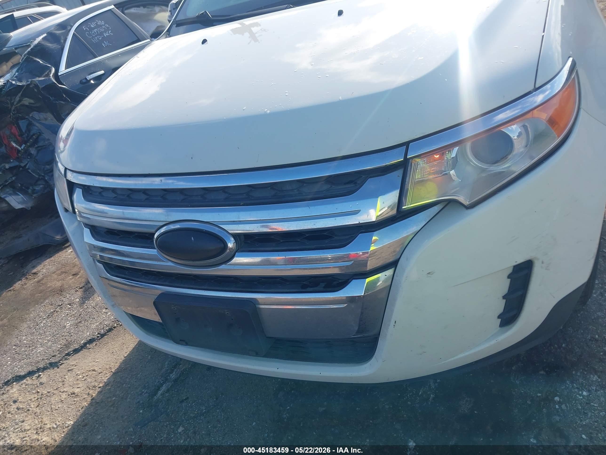 2013 Ford Edge Se White vin: 2FMDK3GCXDBA59831