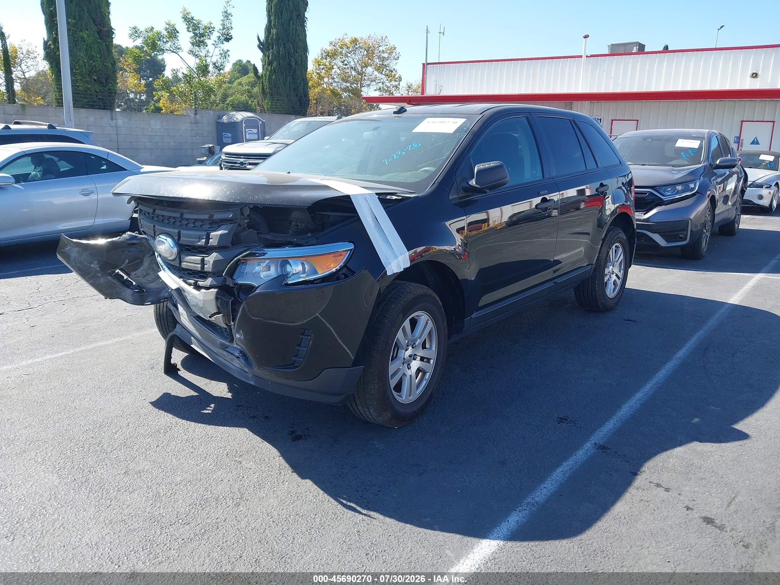 2013 Ford Edge Se Black vin: 2FMDK3GCXDBA68397