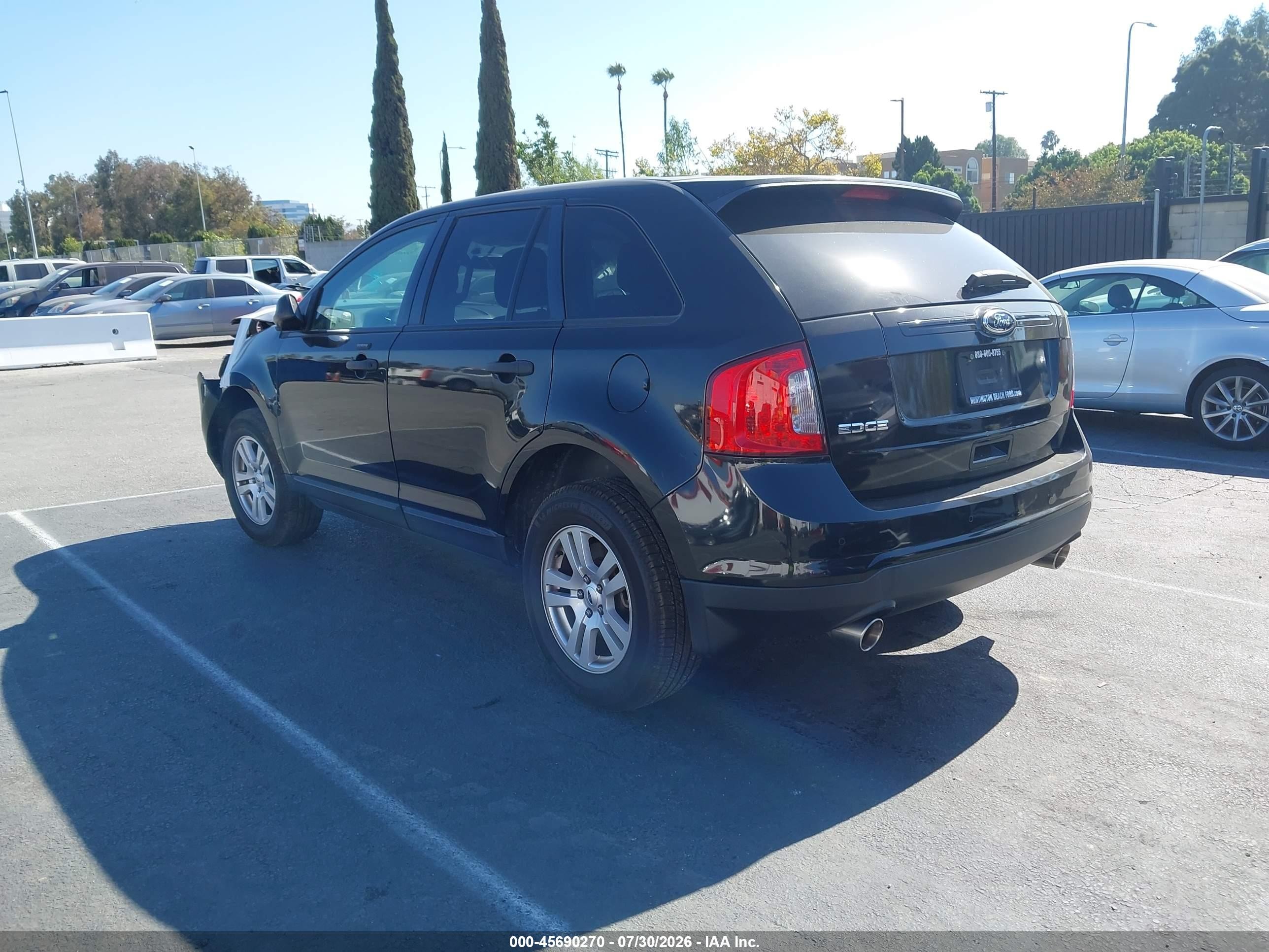 2013 Ford Edge Se Black vin: 2FMDK3GCXDBA68397