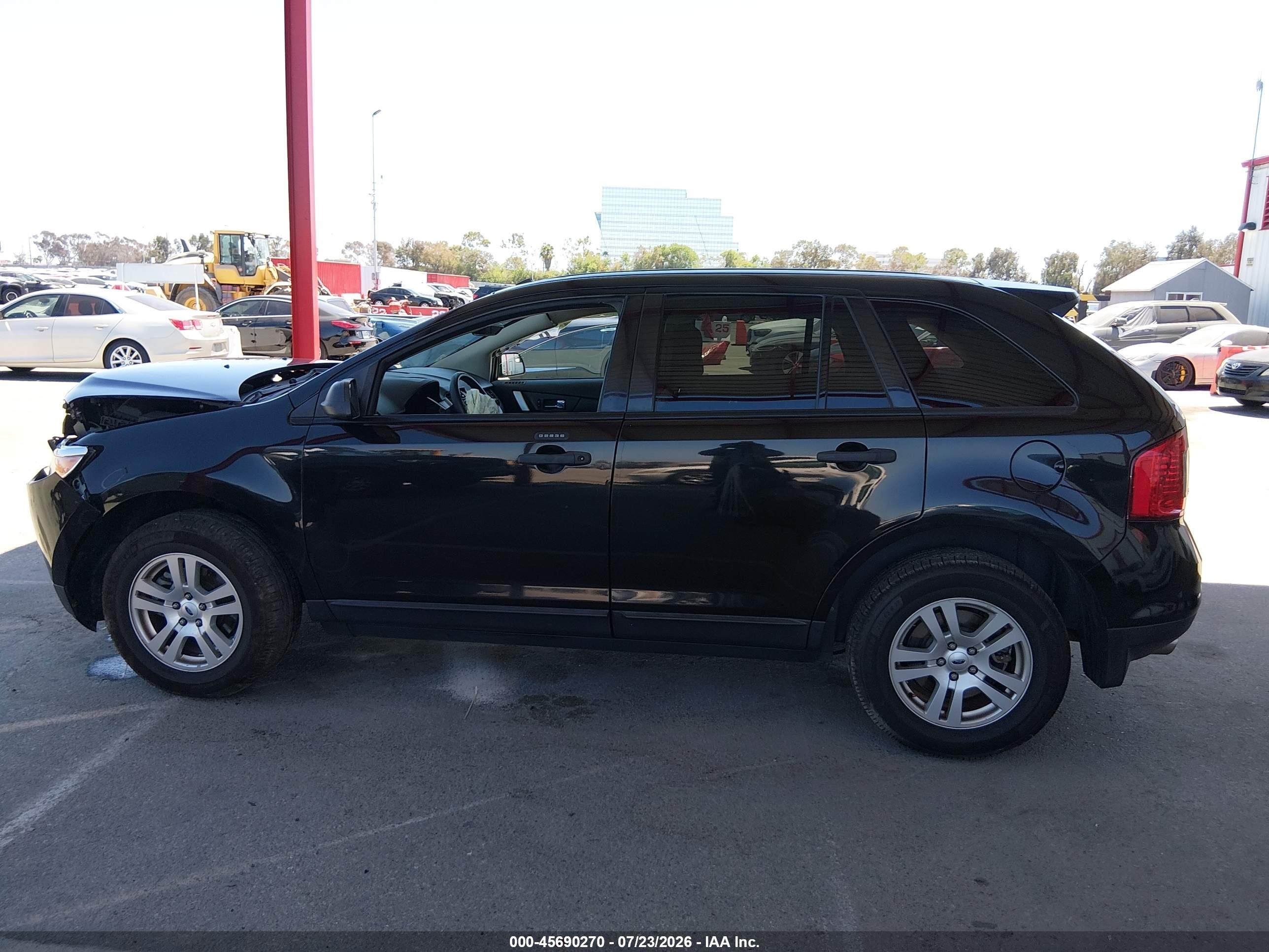 2013 Ford Edge Se Black vin: 2FMDK3GCXDBA68397