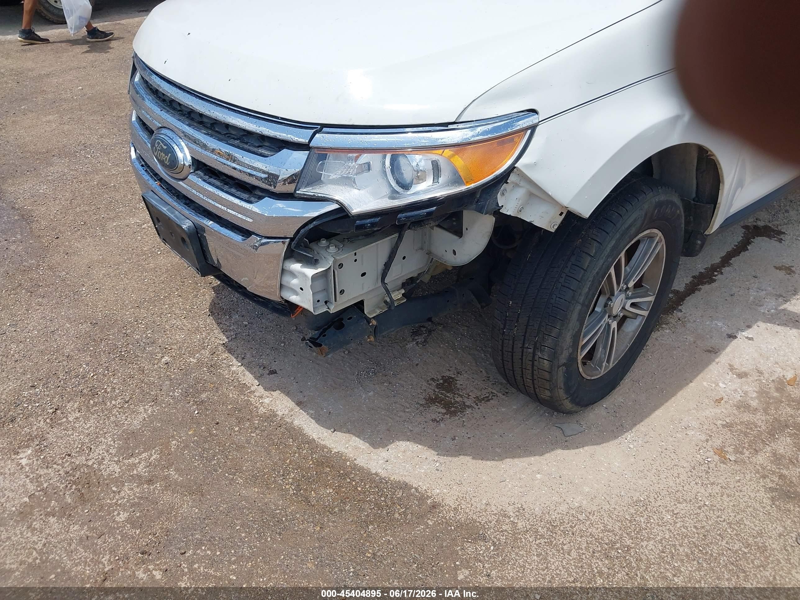 2013 Ford Edge Se White vin: 2FMDK3GCXDBA79805