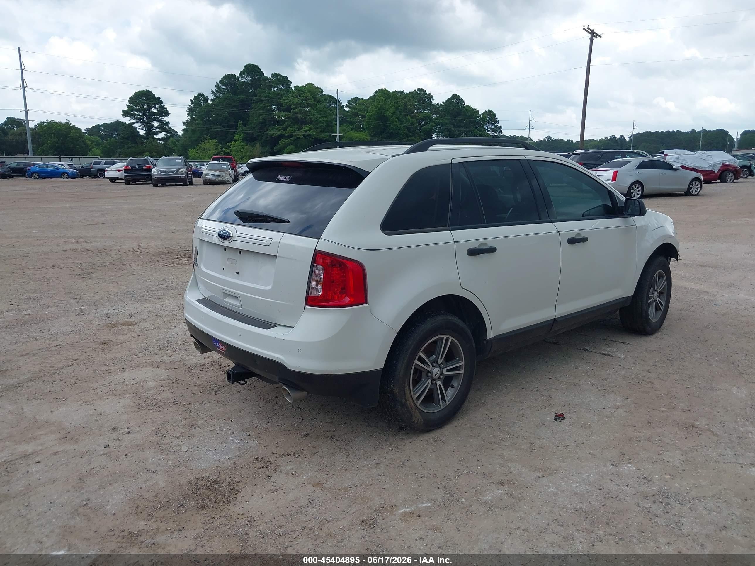2013 Ford Edge Se White vin: 2FMDK3GCXDBA79805