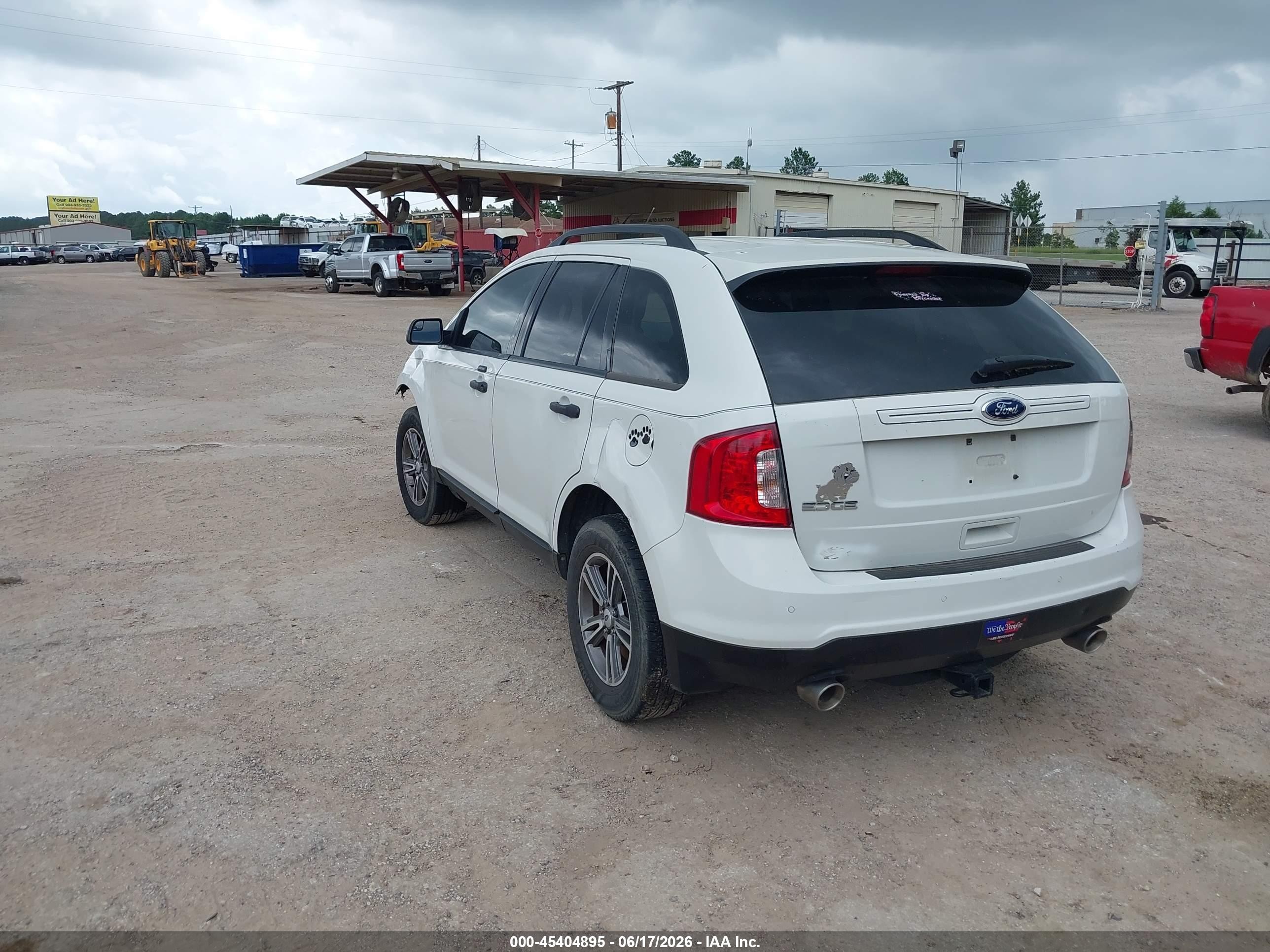 2013 Ford Edge Se White vin: 2FMDK3GCXDBA79805