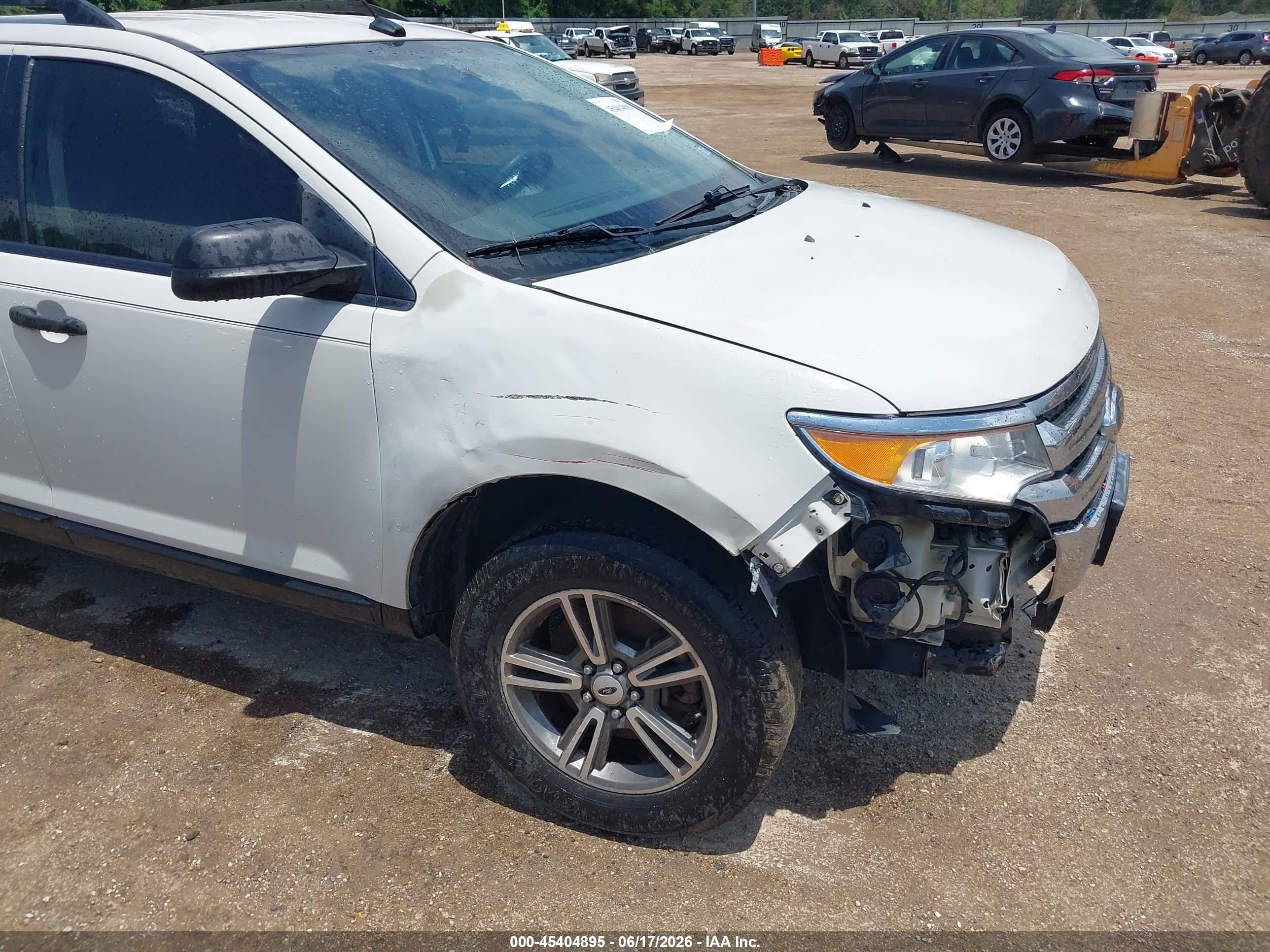 2013 Ford Edge Se White vin: 2FMDK3GCXDBA79805