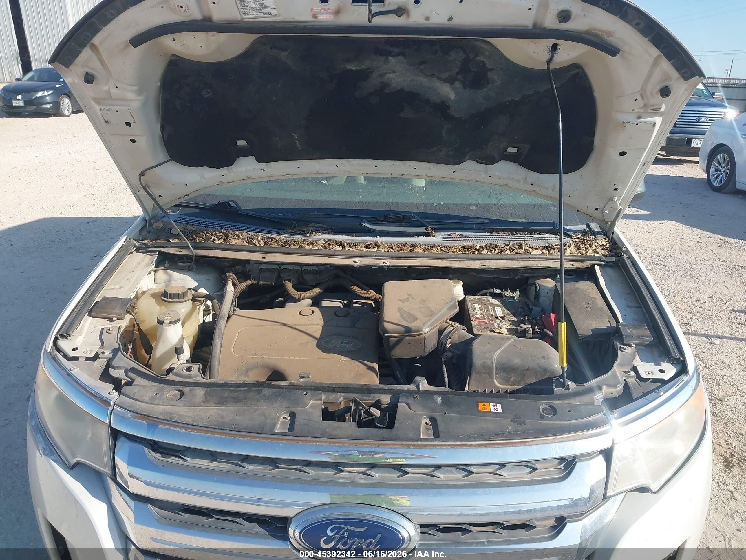 2013 Ford Edge Se White vin: 2FMDK3GCXDBB01494