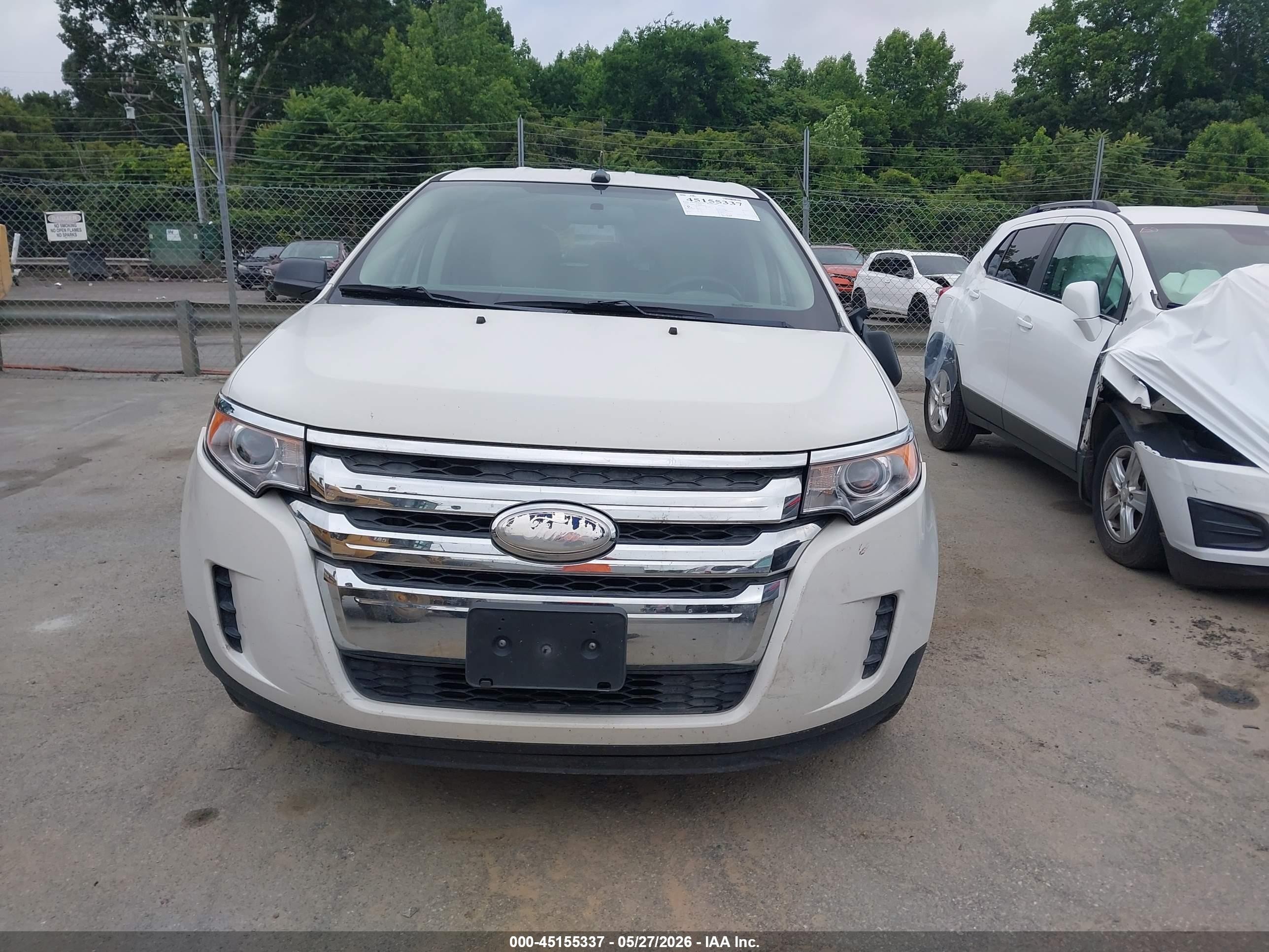 2013 Ford Edge Se White vin: 2FMDK3GCXDBB28839