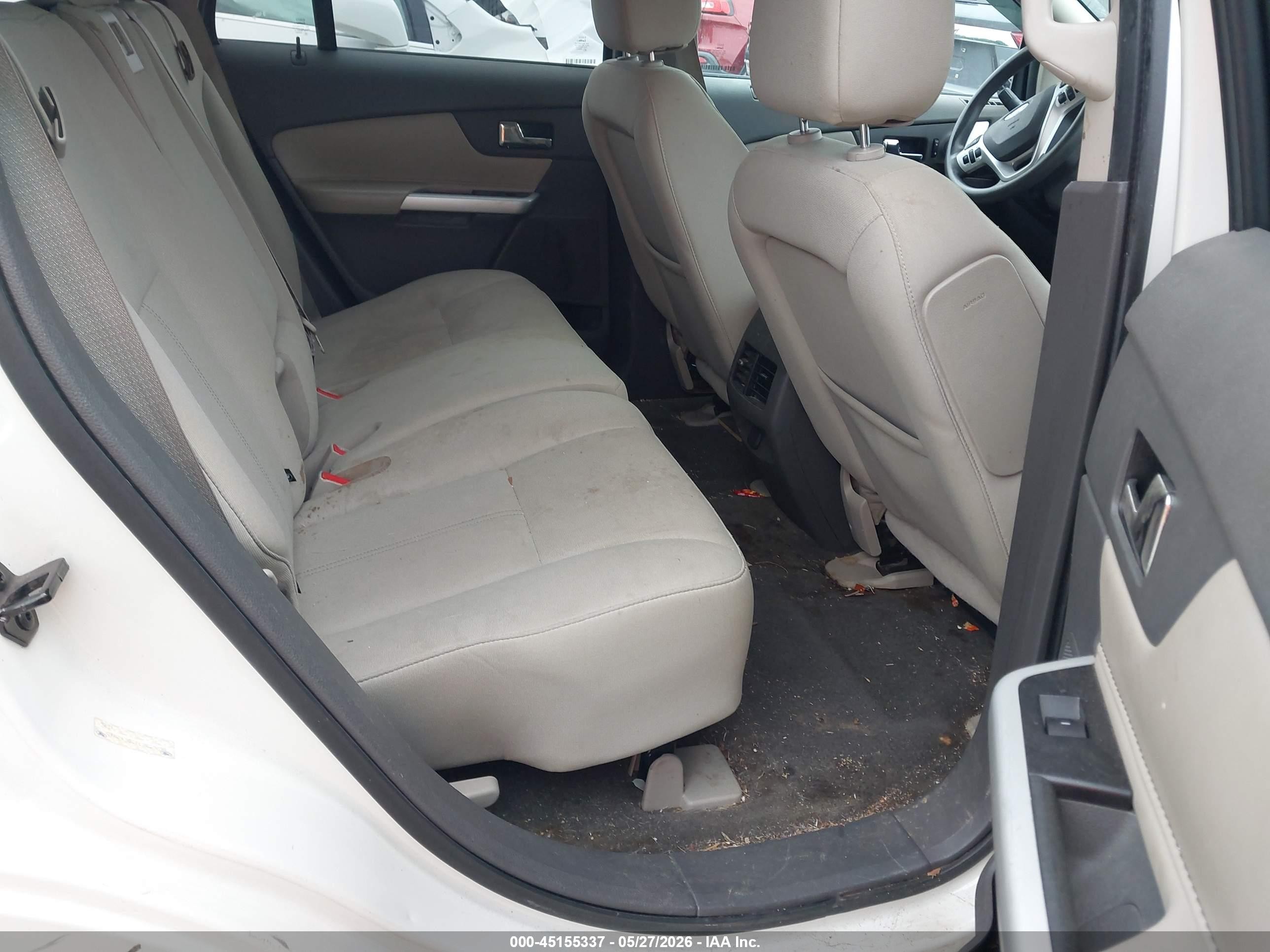 2013 Ford Edge Se White vin: 2FMDK3GCXDBB28839