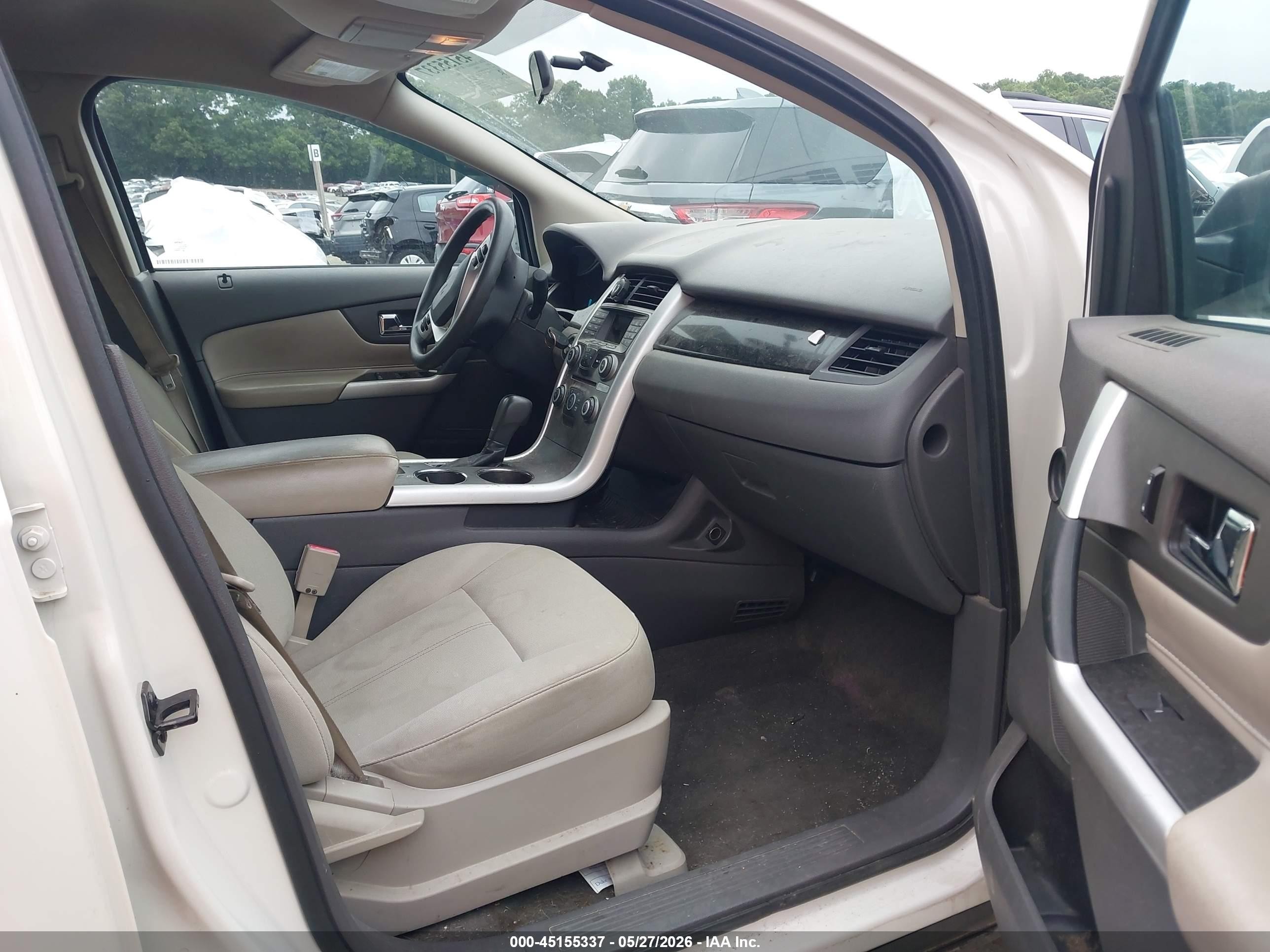 2013 Ford Edge Se White vin: 2FMDK3GCXDBB28839