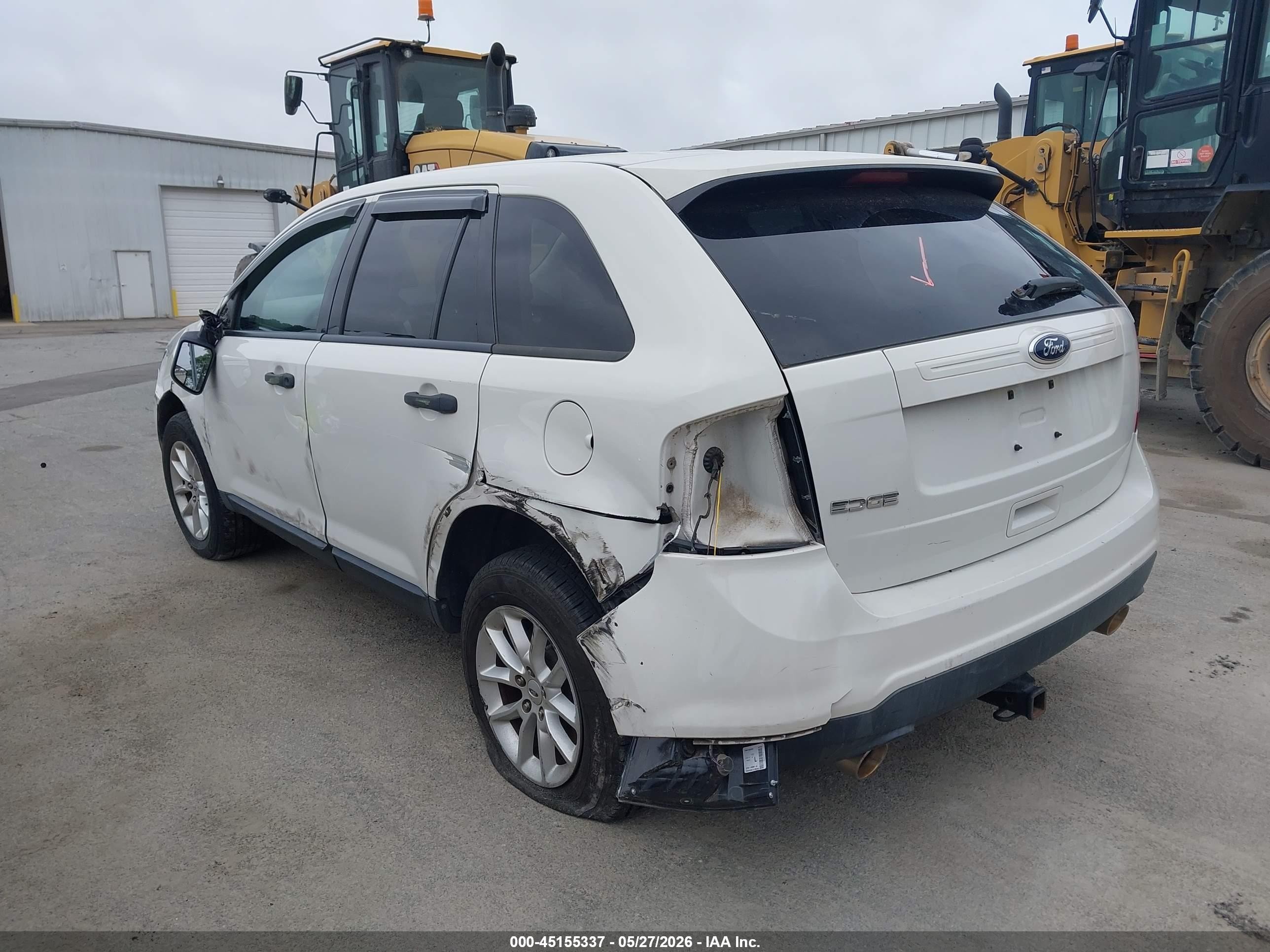 2013 Ford Edge Se White vin: 2FMDK3GCXDBB28839