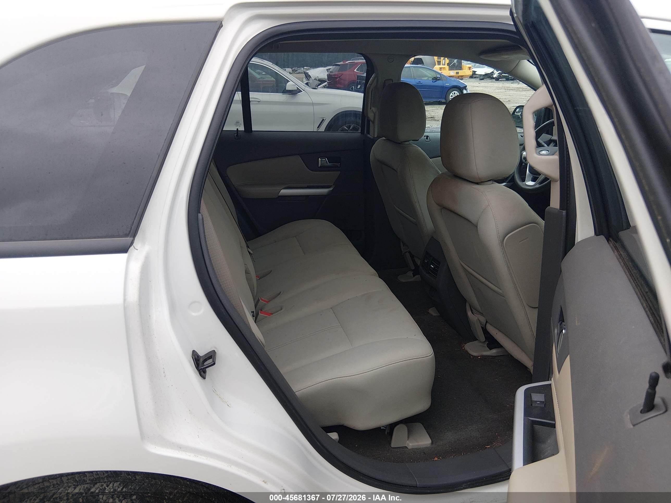 2013 Ford Edge Se White vin: 2FMDK3GCXDBB49917