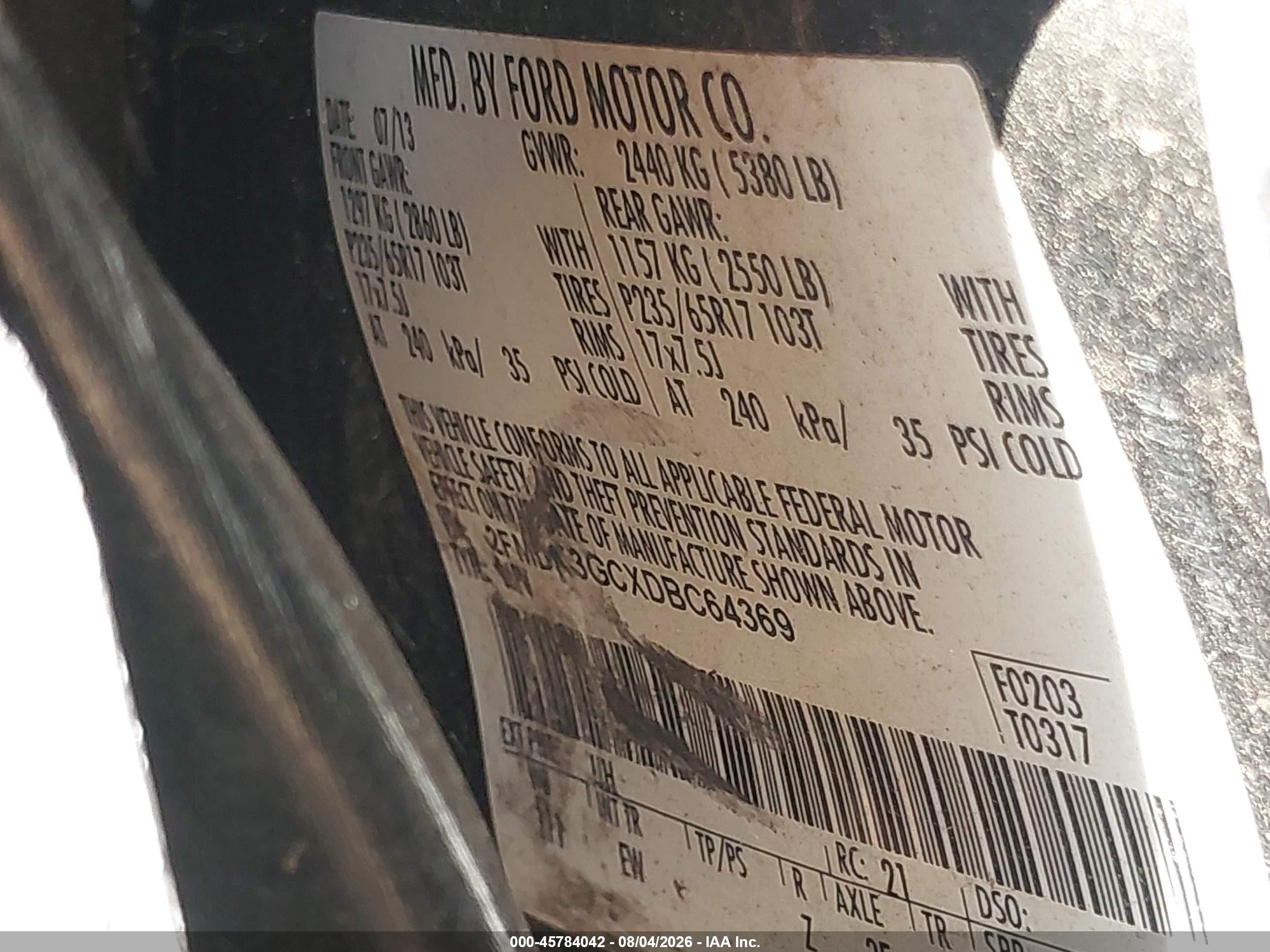 2013 Ford Edge Se Black vin: 2FMDK3GCXDBC64369