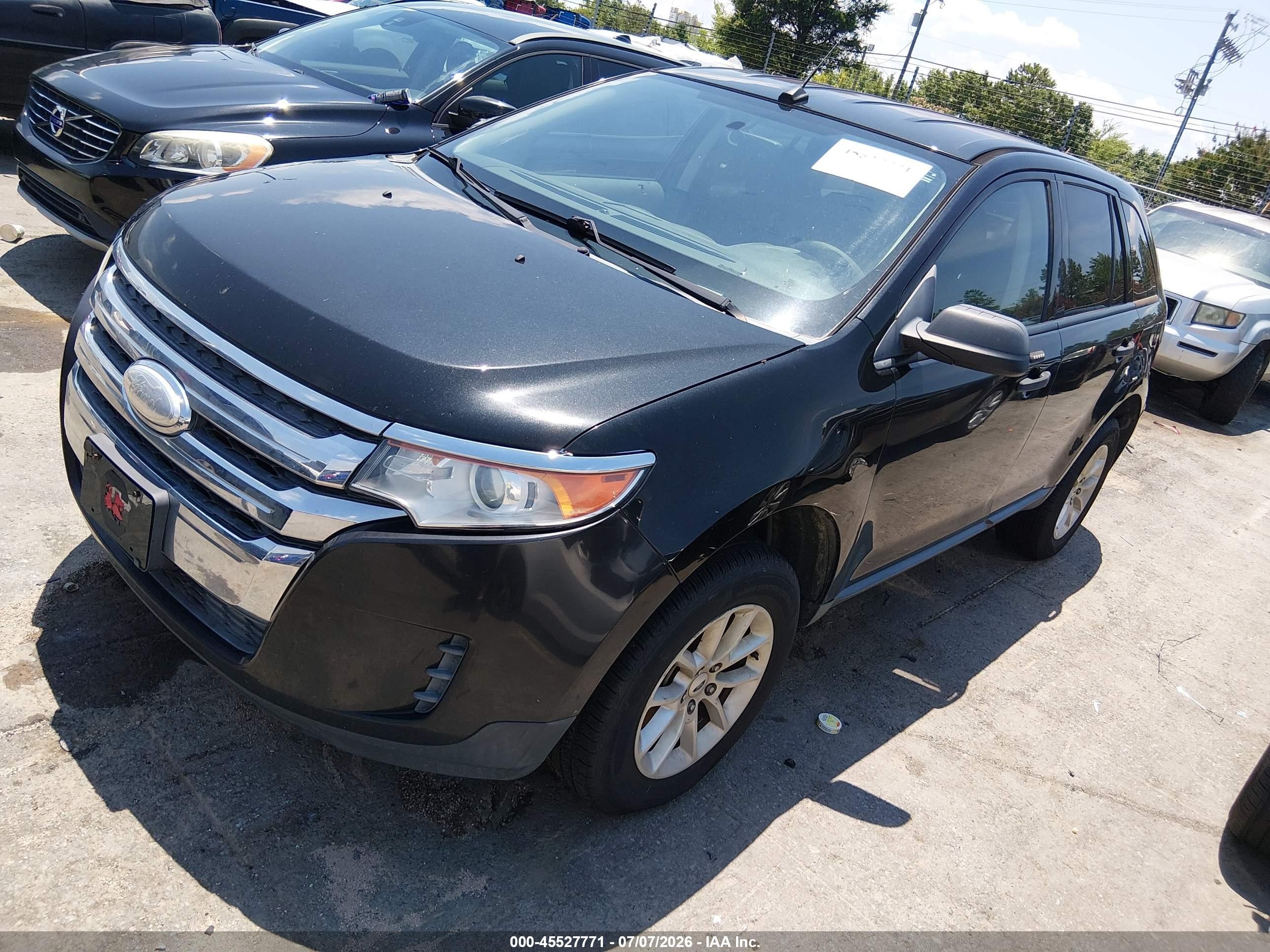 2013 Ford Edge Se Black vin: 2FMDK3GCXDBC76702