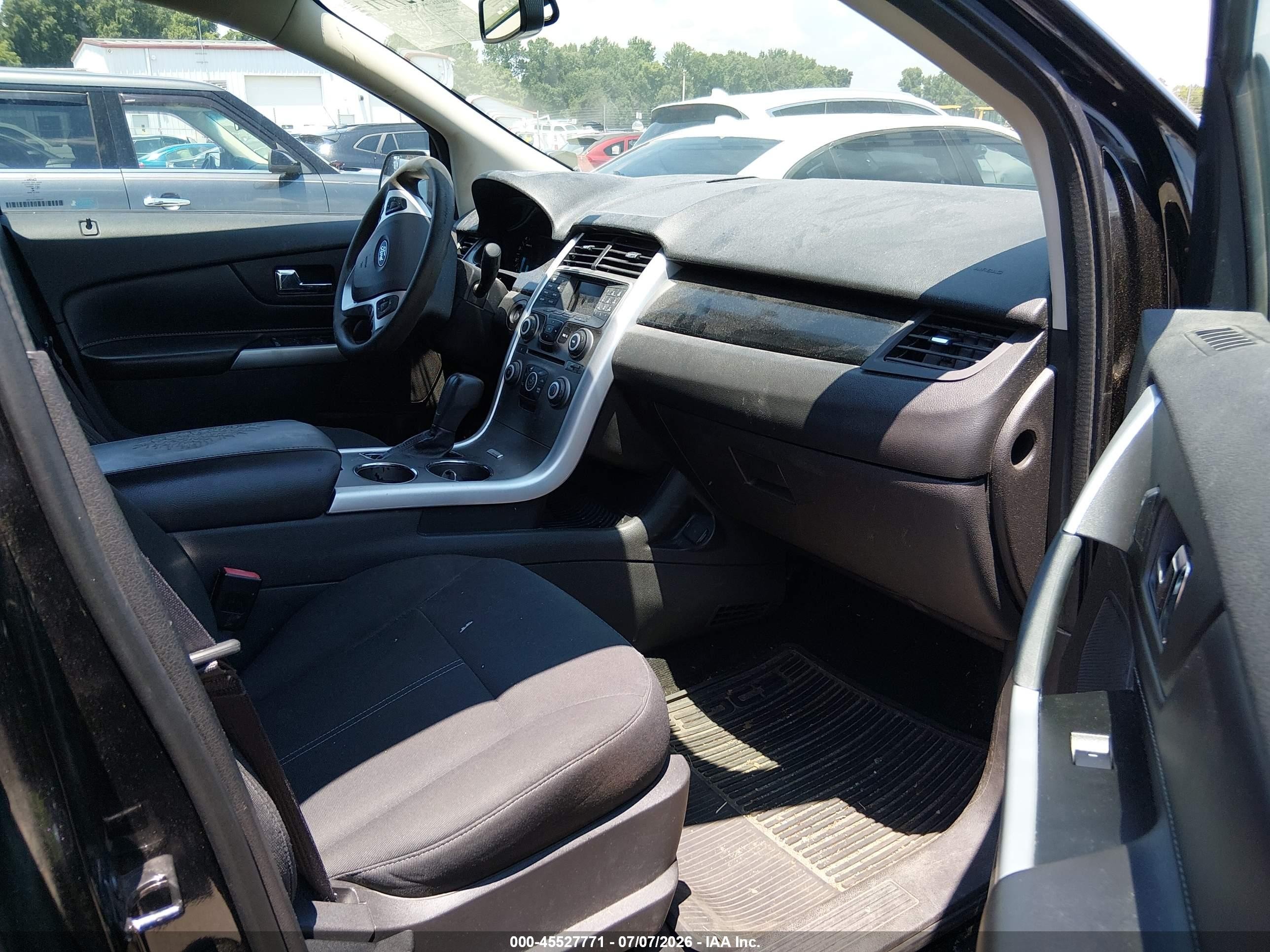 2013 Ford Edge Se Black vin: 2FMDK3GCXDBC76702