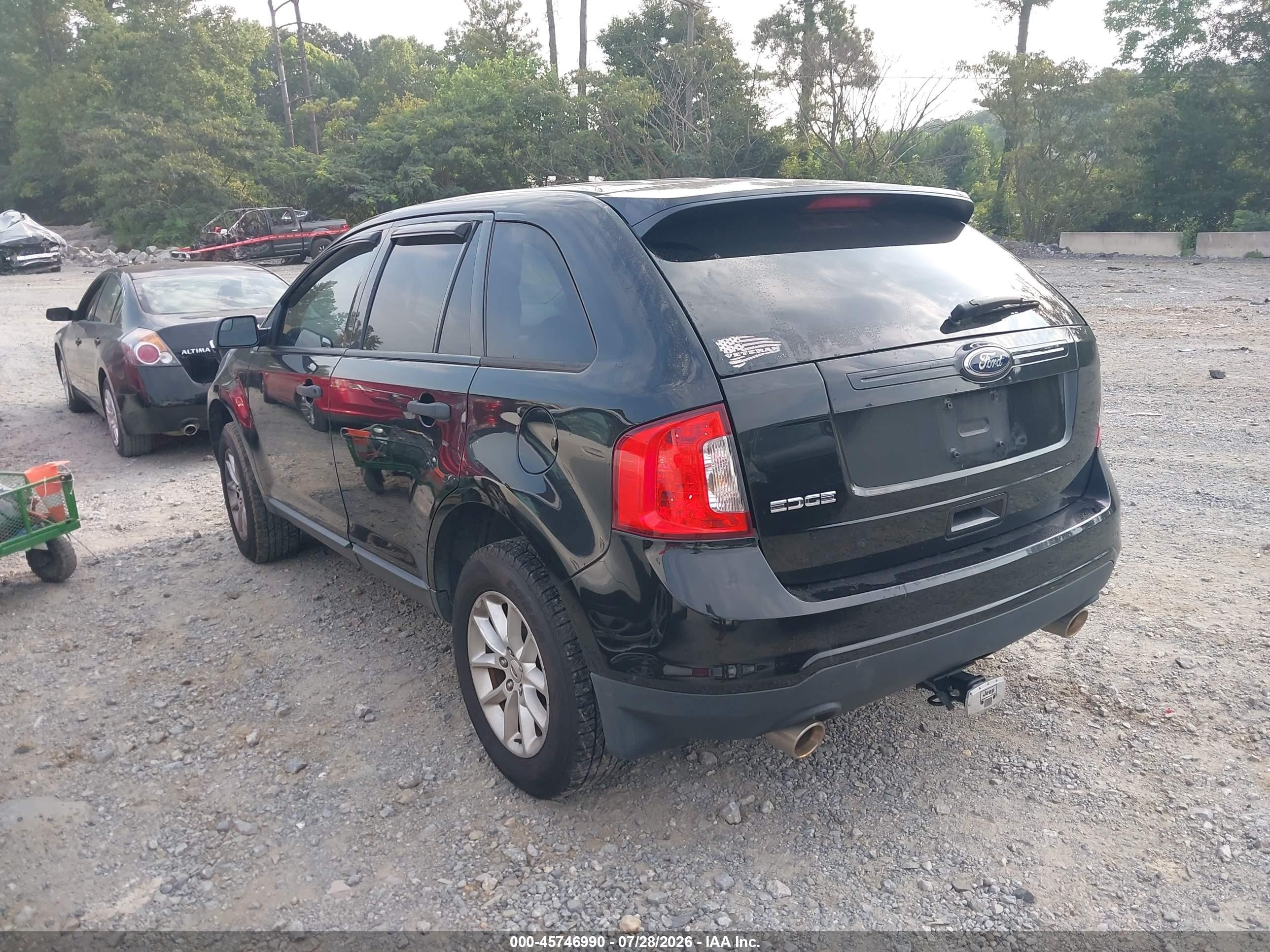 2013 Ford Edge Se Черный vin: 2FMDK3GCXDBC81947