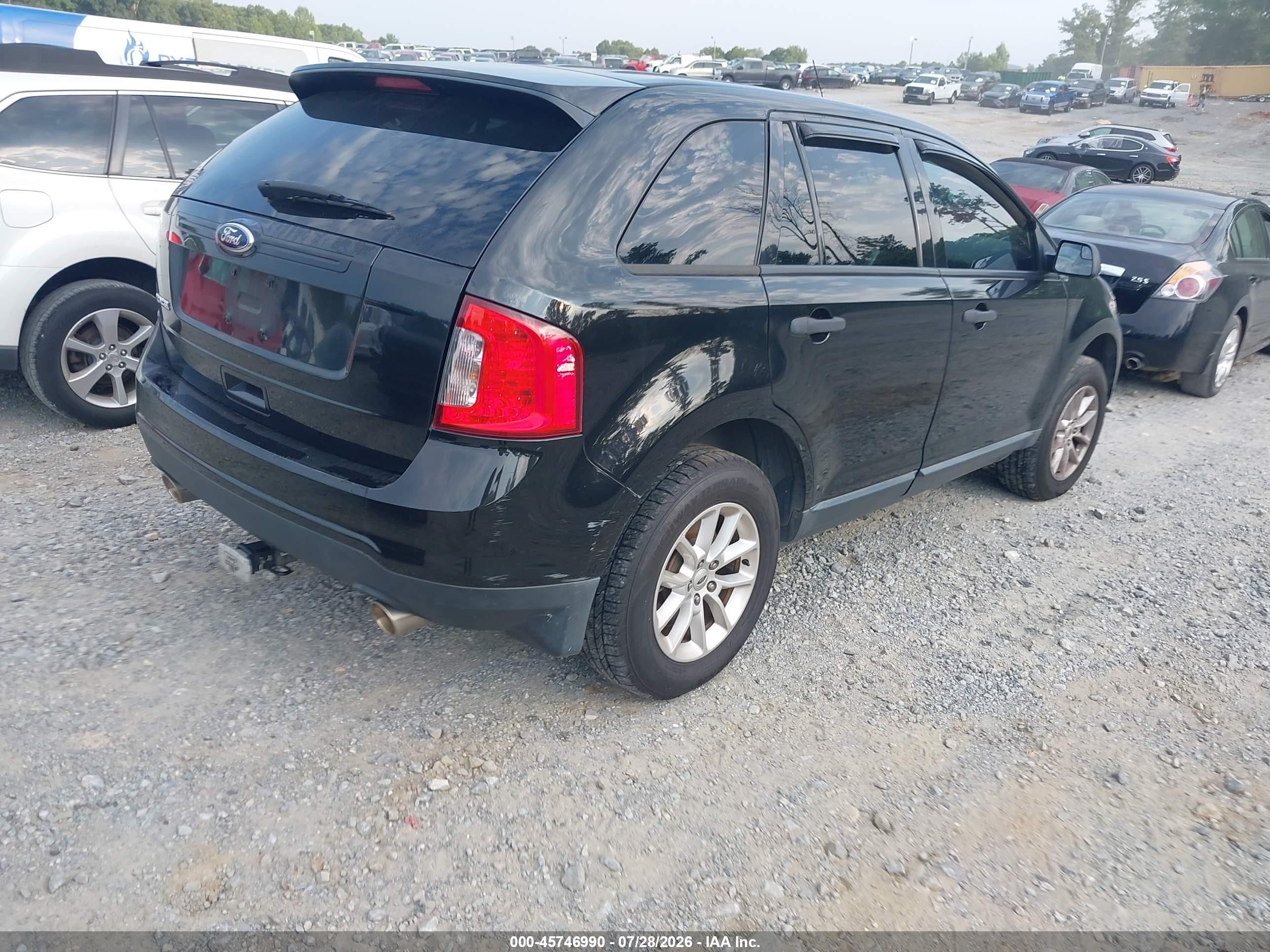 2013 Ford Edge Se Черный vin: 2FMDK3GCXDBC81947