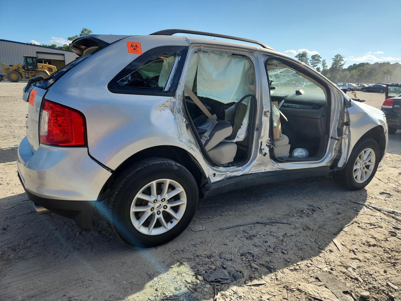 2014 Ford Edge Se Silver vin: 2FMDK3GCXEBA23025