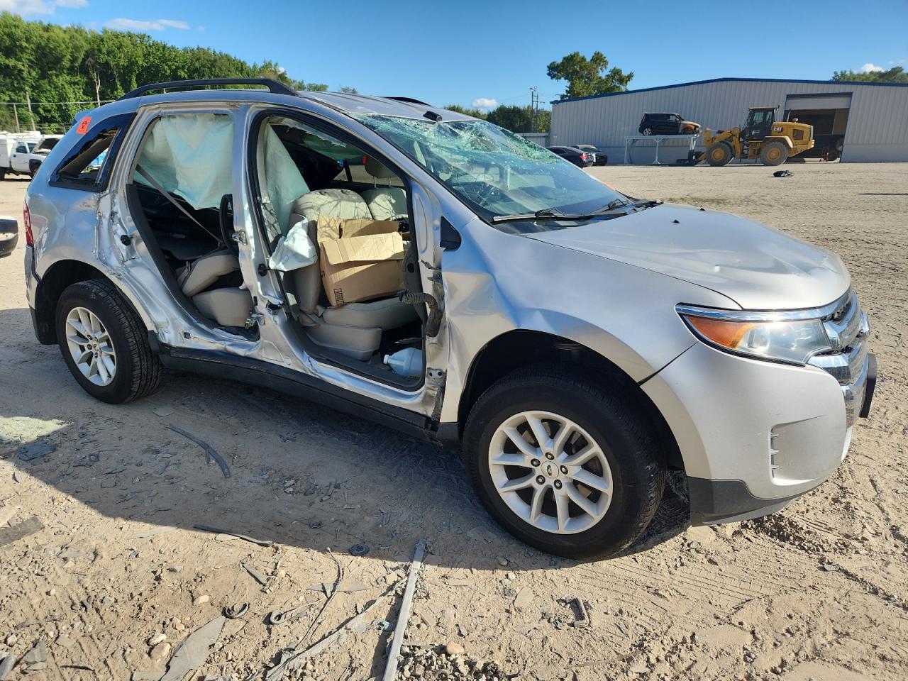 2014 Ford Edge Se Silver vin: 2FMDK3GCXEBA23025