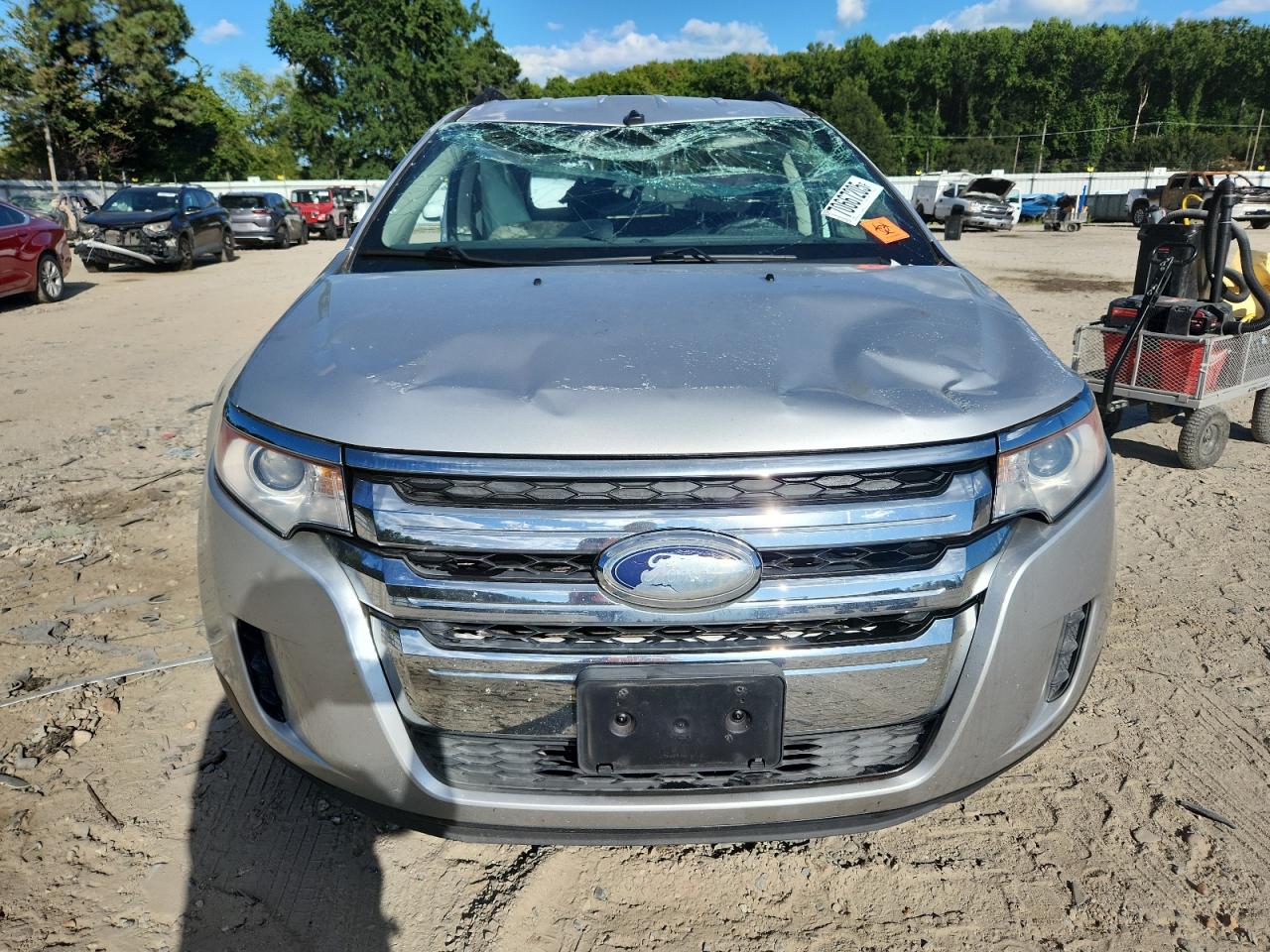 2014 Ford Edge Se Silver vin: 2FMDK3GCXEBA23025