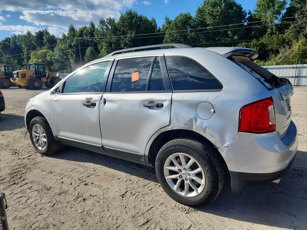 2014 Ford Edge Se Silver vin: 2FMDK3GCXEBA23025