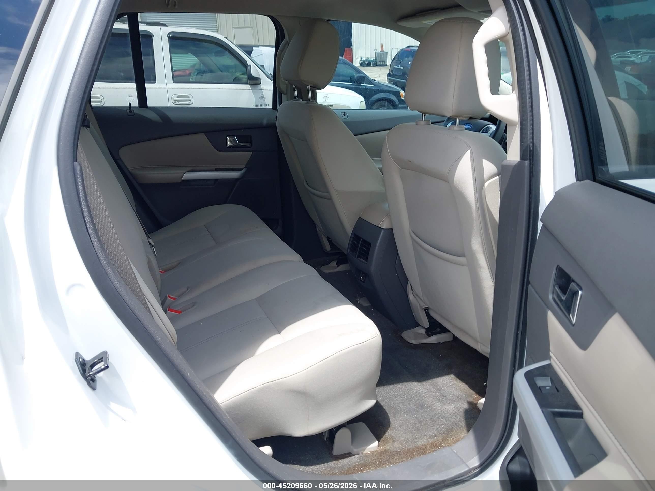 2014 Ford Edge Se White vin: 2FMDK3GCXEBB10617