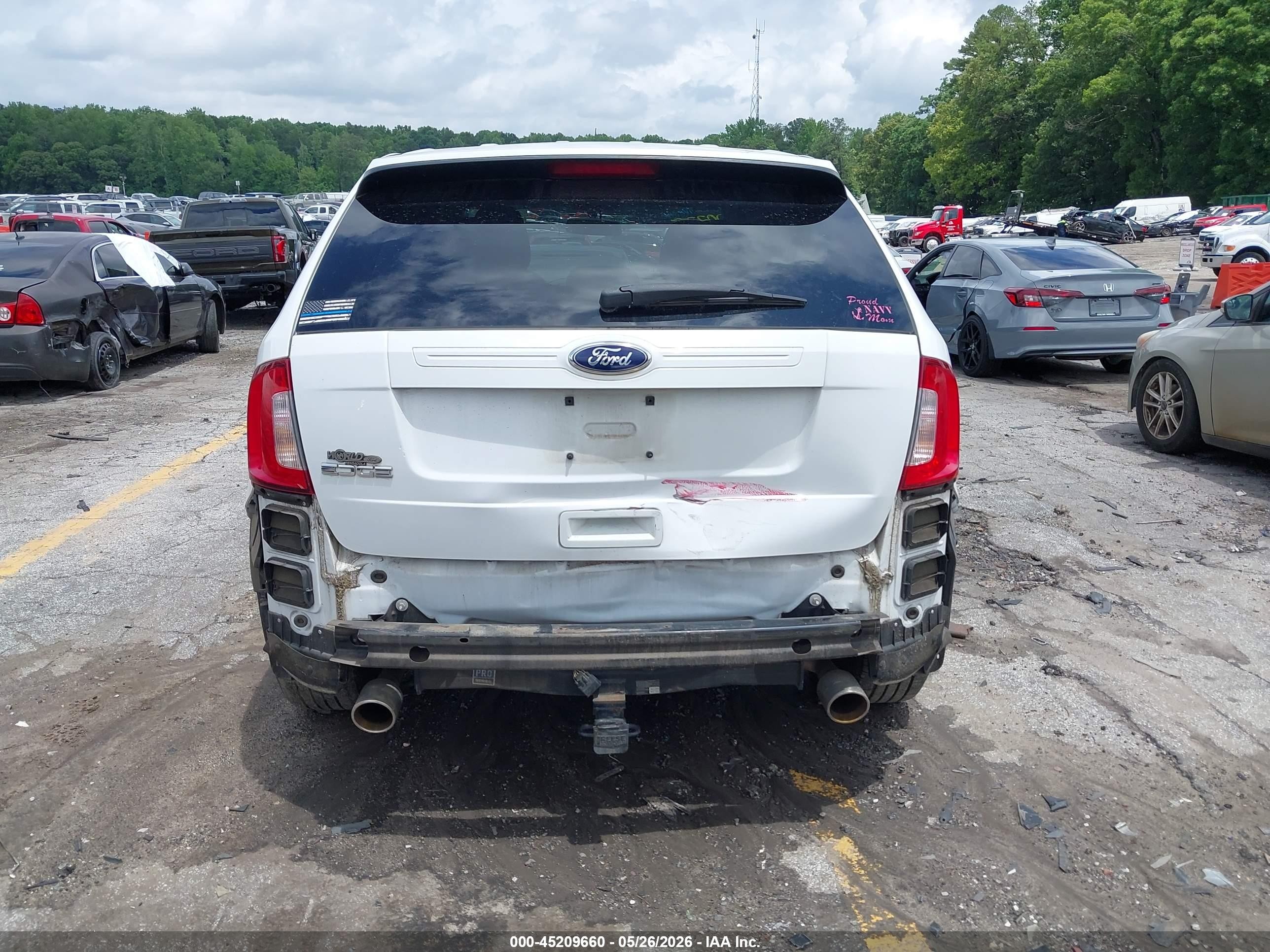 2014 Ford Edge Se White vin: 2FMDK3GCXEBB10617