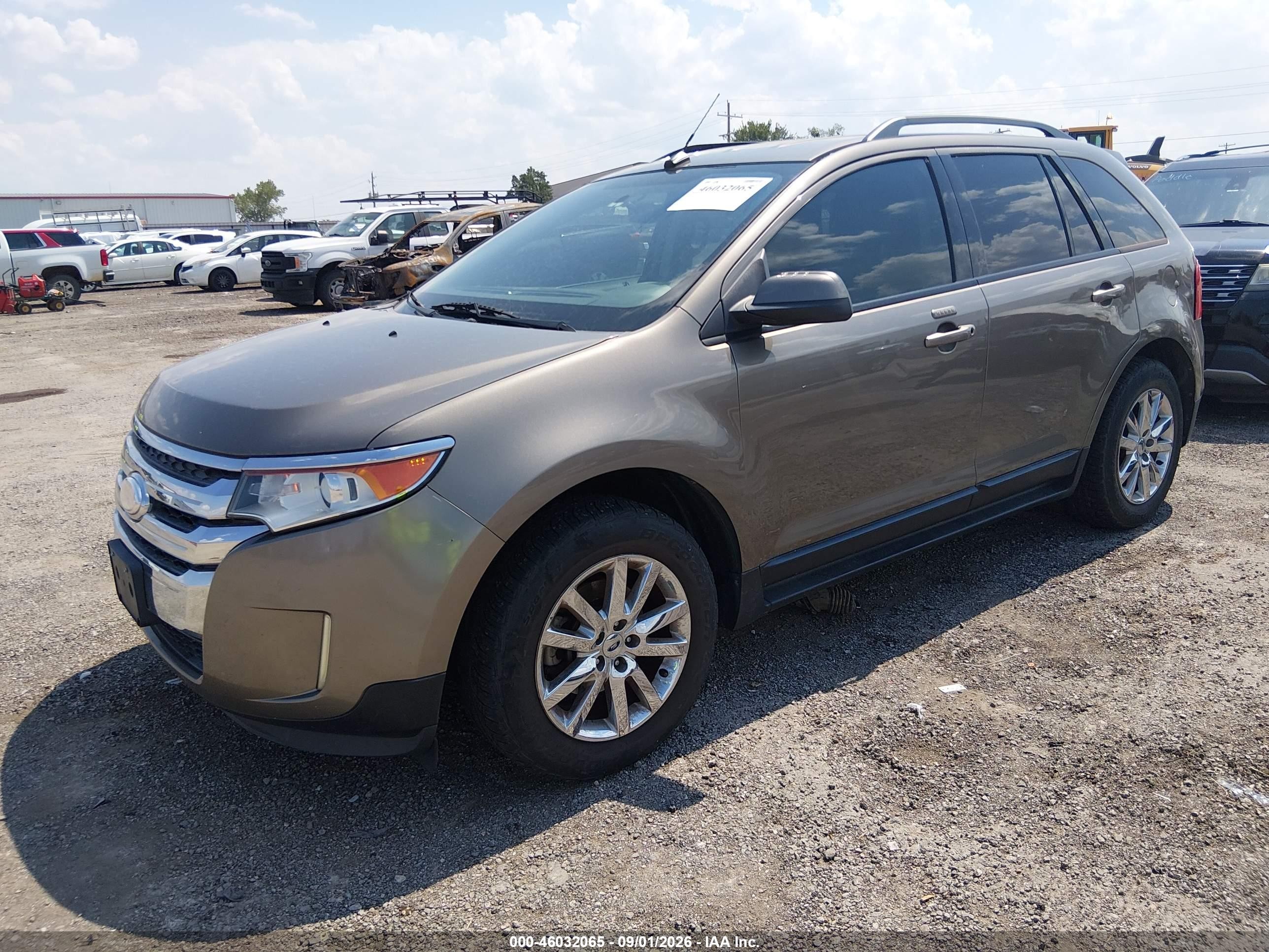 2012 Ford Edge Sel Gold vin: 2FMDK3J90CBA90596