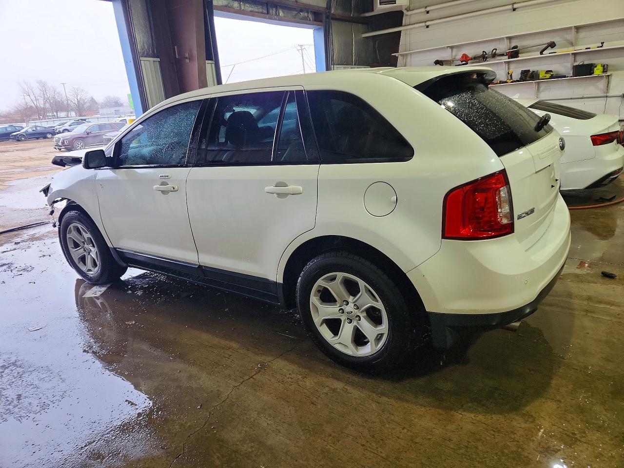 2013 Ford Edge Sel White vin: 2FMDK3J90DBB10878