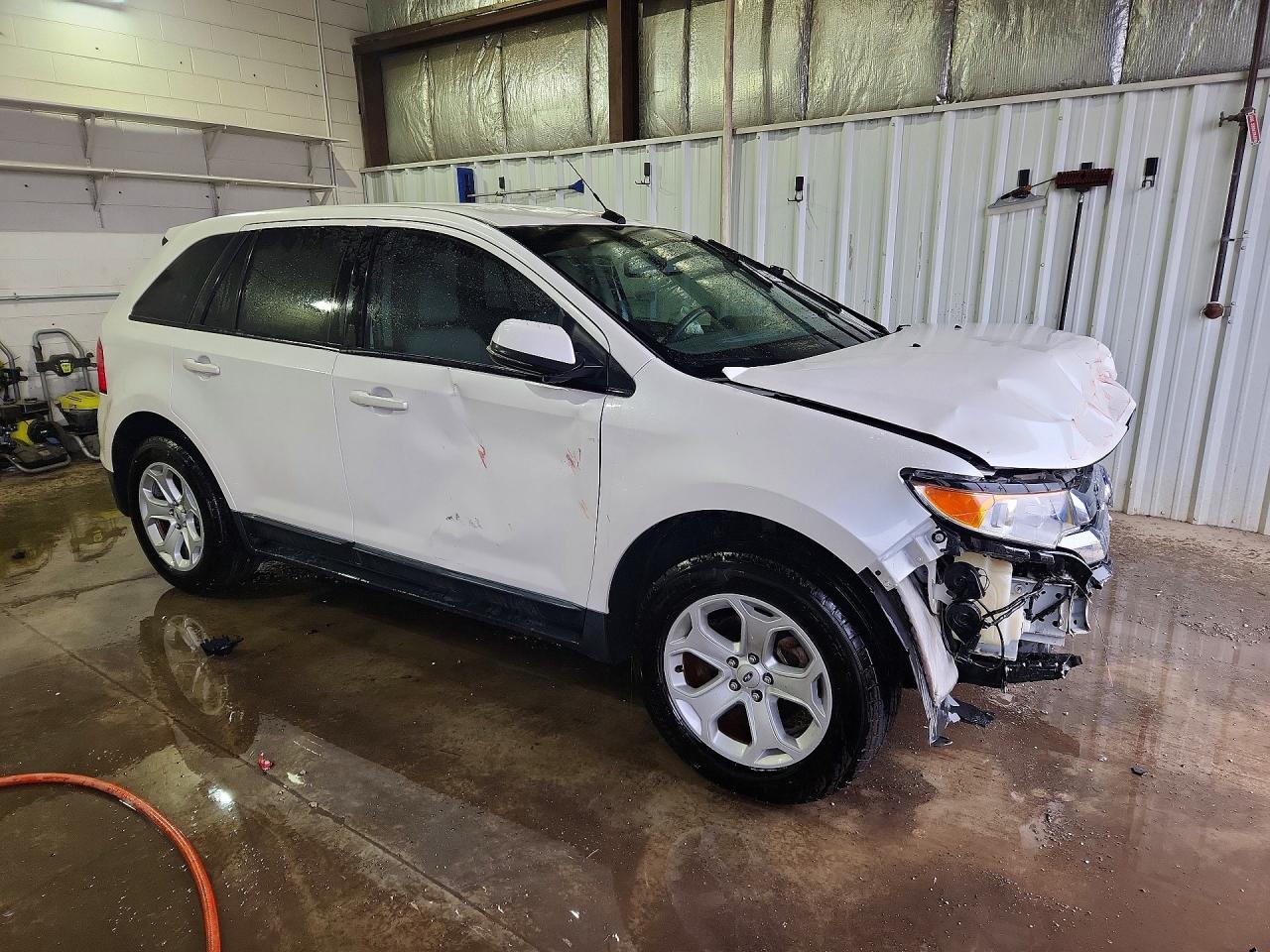 2013 Ford Edge Sel White vin: 2FMDK3J90DBB10878