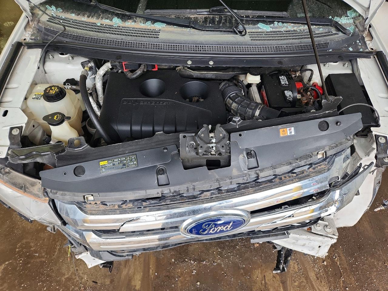 2013 Ford Edge Sel White vin: 2FMDK3J90DBB10878