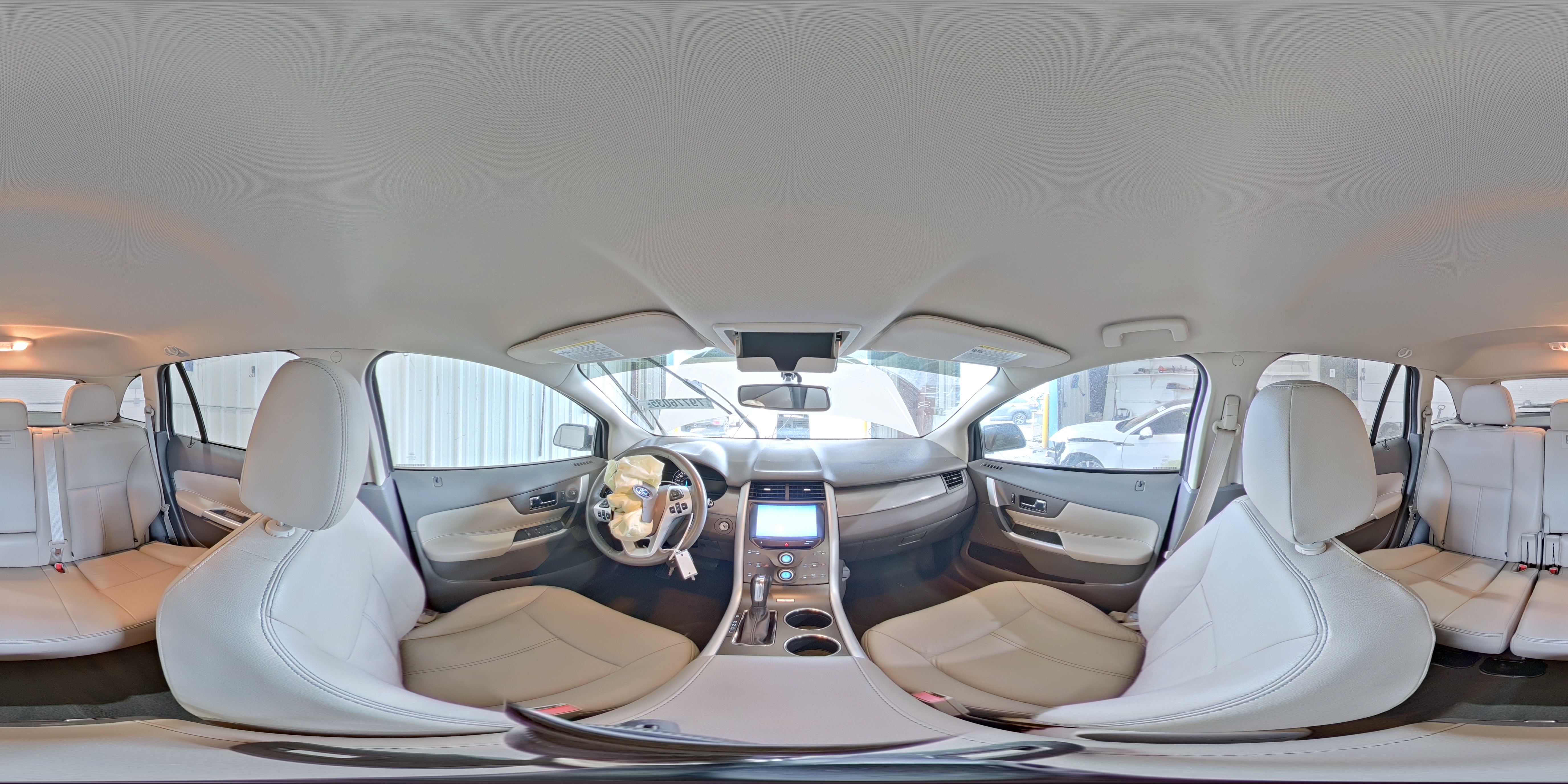 2013 Ford Edge Sel White vin: 2FMDK3J90DBB10878